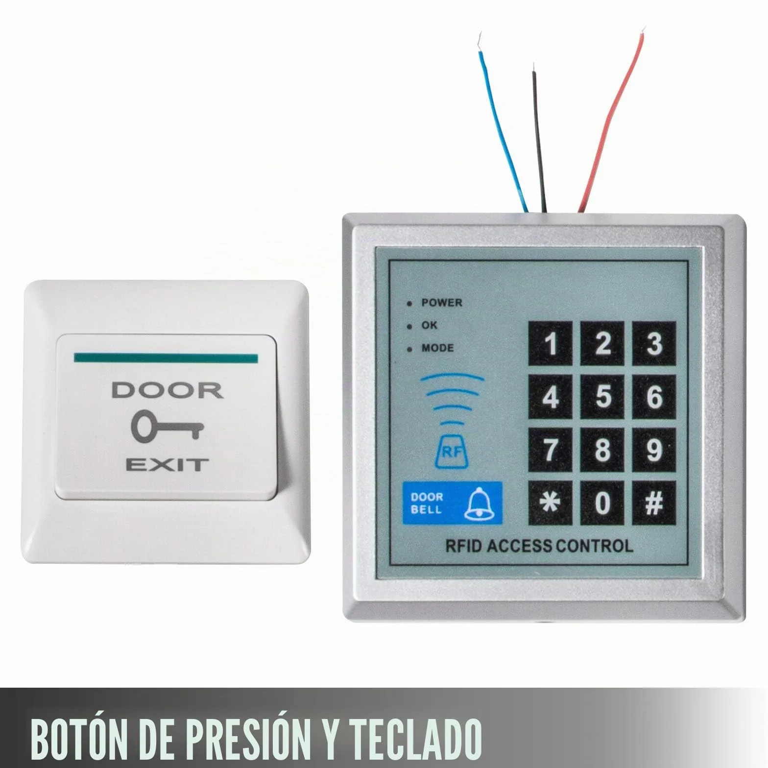 VEVOR Abridor de Puerta Automático, 50 W Abrepuertas Automático, 120 grados Abridor de Puerta Abatible para Supermercados, Puertas Cortafuegos, Hospitales, Salas de Reuniones, Laboratorios