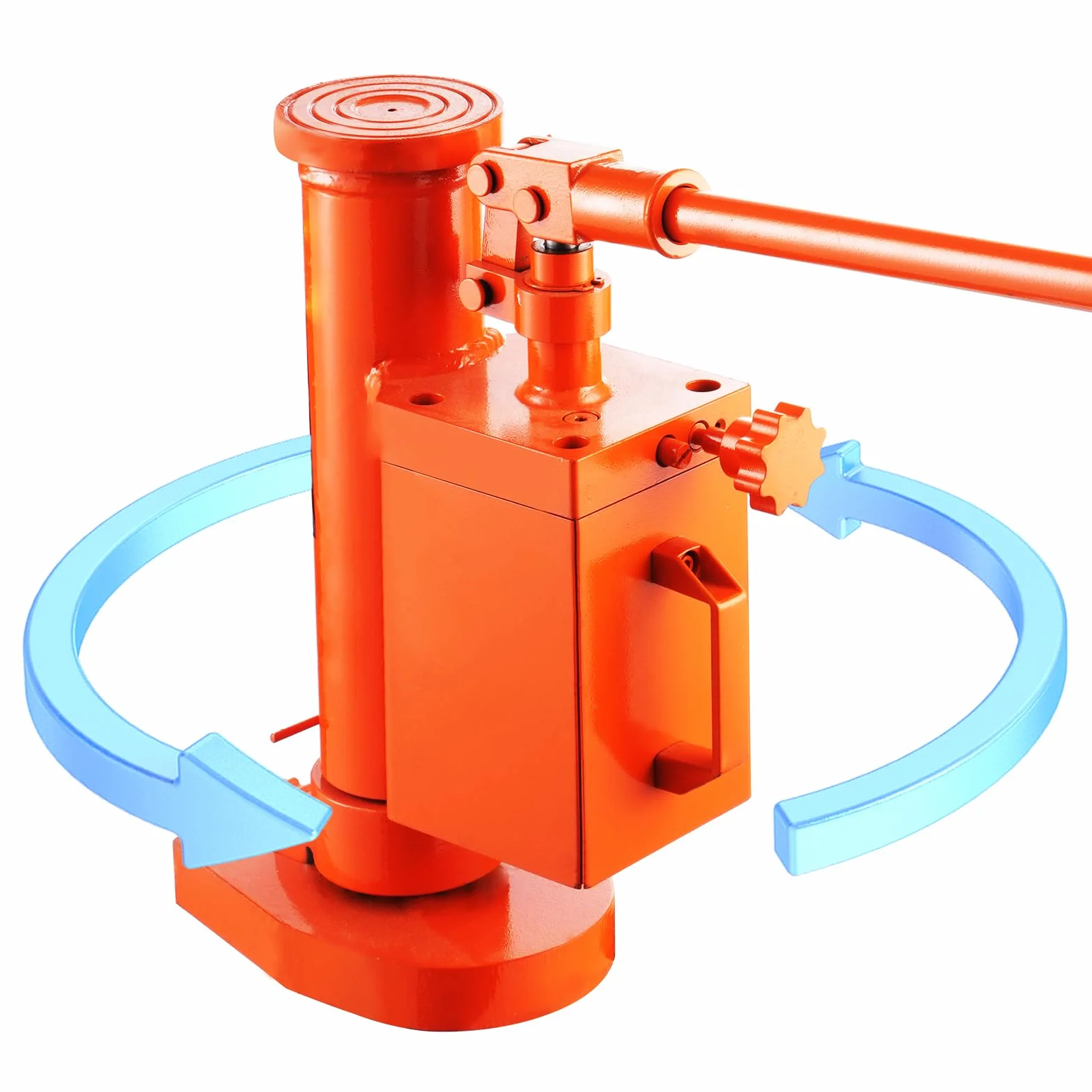 VEVOR Gato de Pierna Hidráulico 5 T para Máquina - Capacidad de Elevación 10 T Superior, Altura de Pierna 25-230 mm, Altura Superior 370-570 mm - para Maquinaria De Elevación e Industria