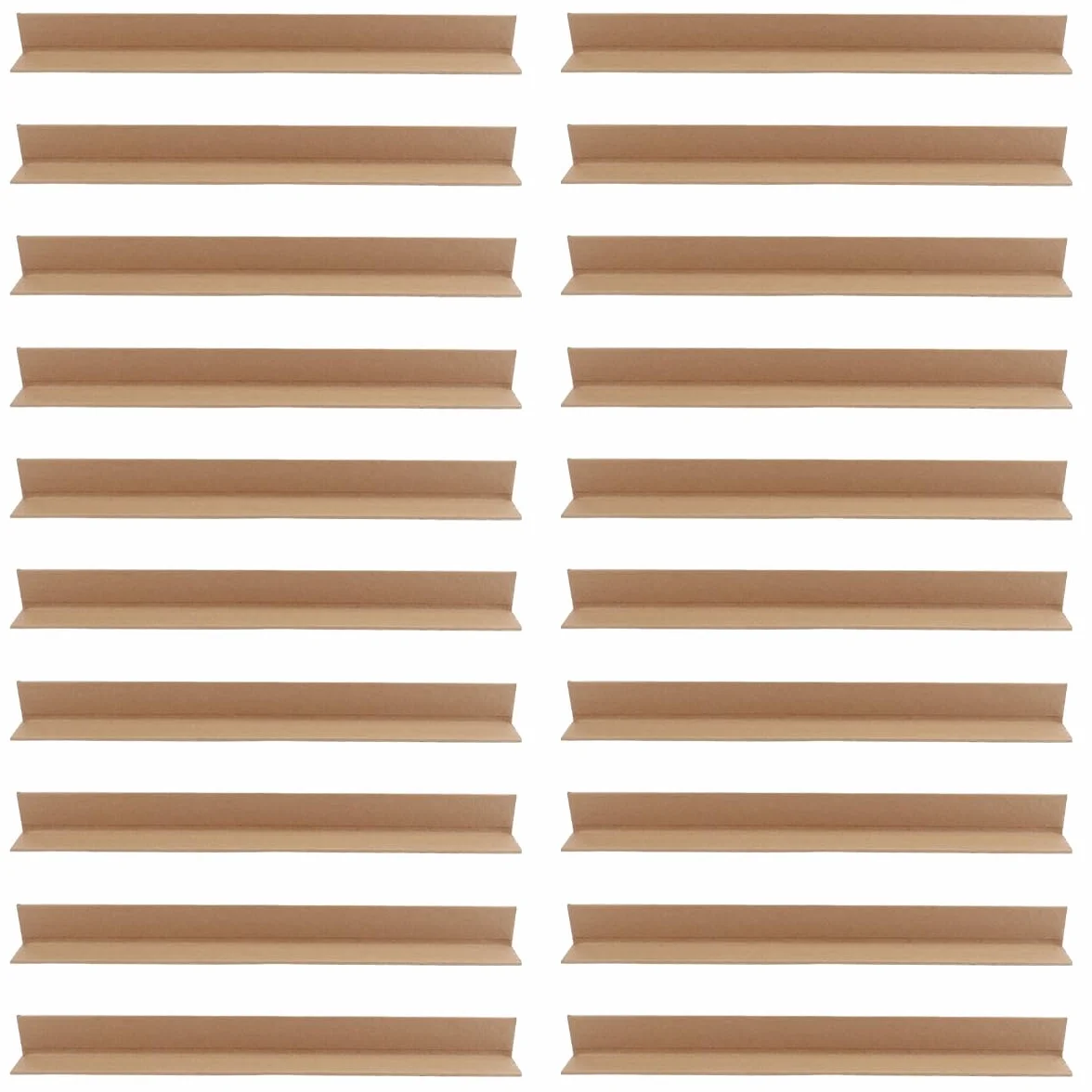 Protectores de esquinas de cartón ajustables 3mm 300x30mm para paquetes