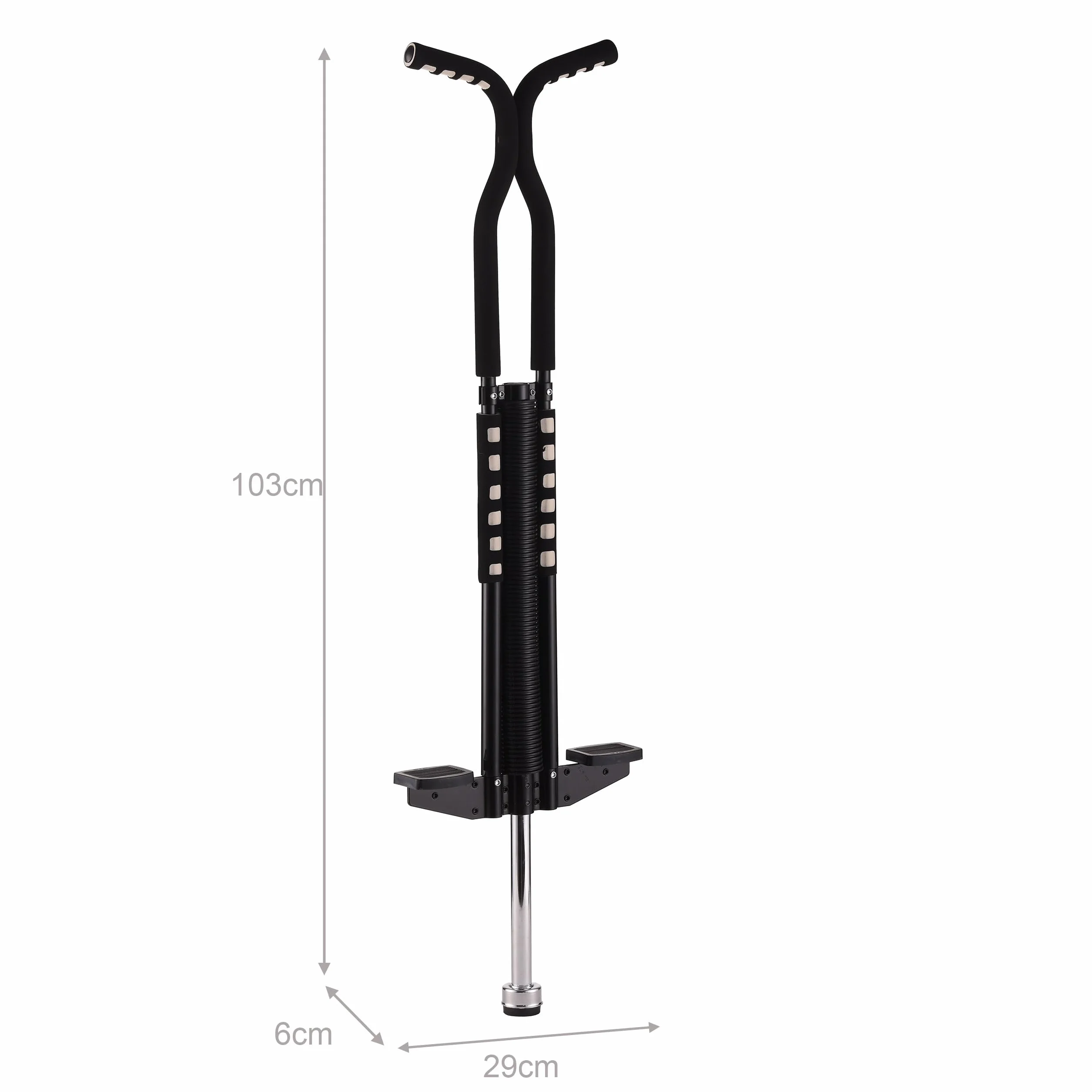 Relaxdays Pogo Stick Infantil Saltador Acolchado Antideslizante 103x29x6 cm