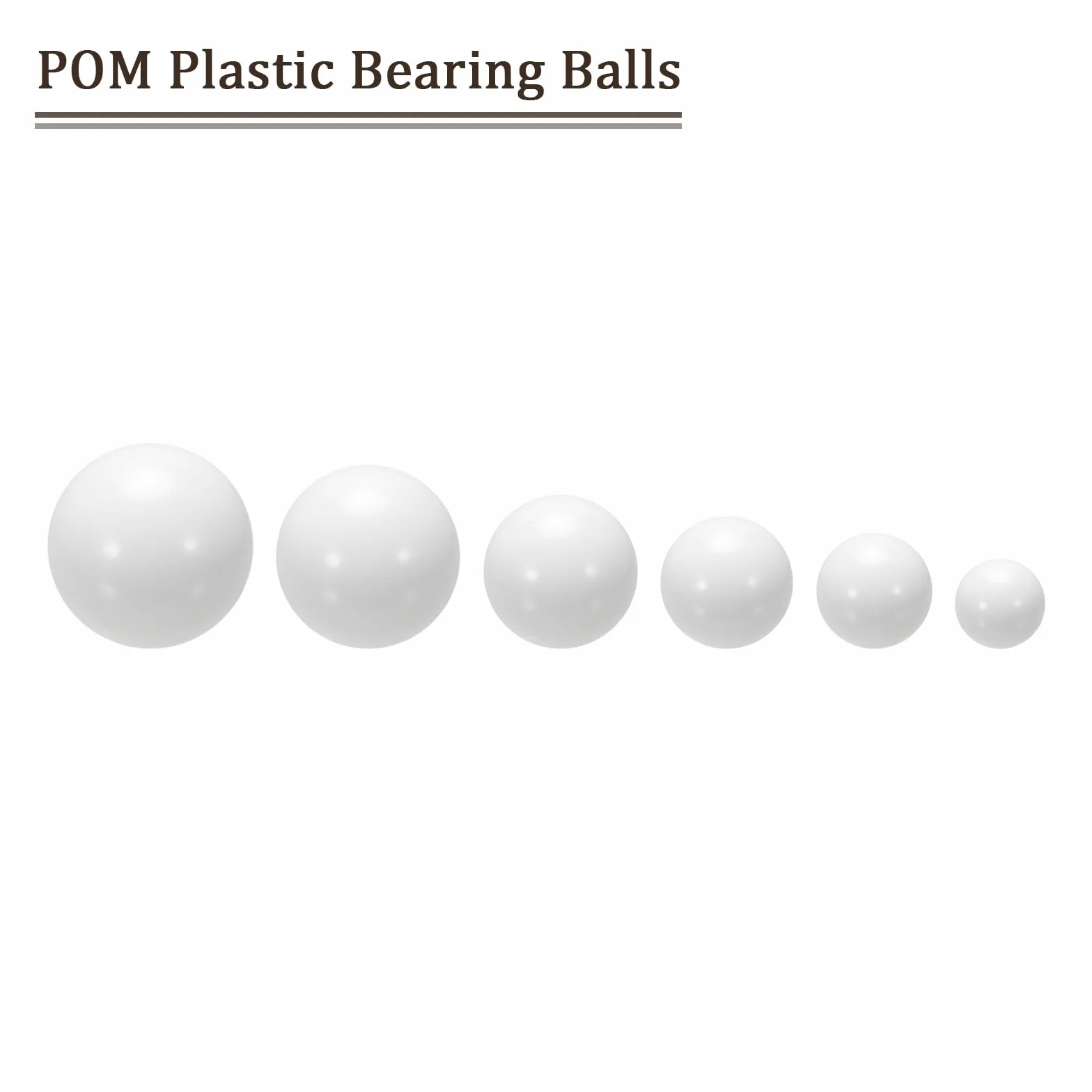 Bolas De POM 9mm Bola De Rodamiento De Plástico 50 Piezas Para Válvulas Y Medidores De Flujo