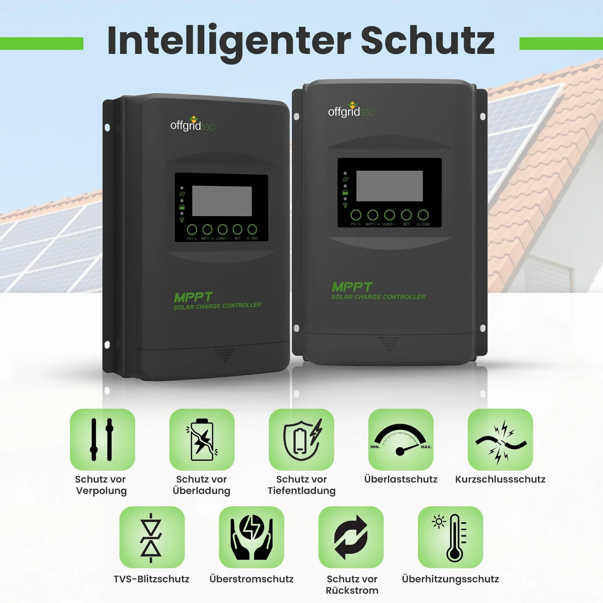 Offgridtec MPPT PRO-X - Regulador de carga (30 A, 12 V - 48 V)