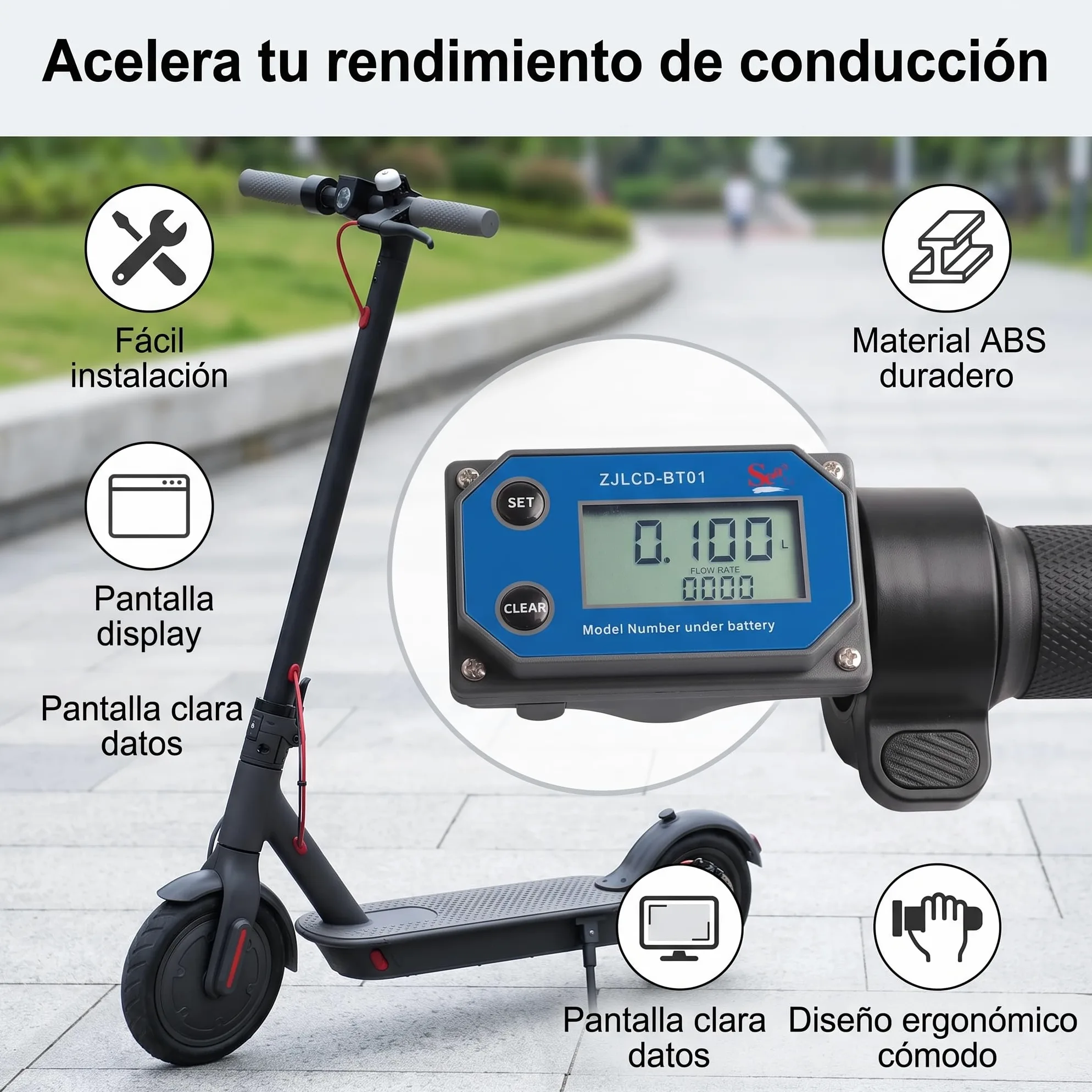 Méter de Flujo de Pantalla Digital de Alta Precisión de Akozon, Medidor de Sensor de Flujo de Agua para Riego de Gran Volumen, Adecuado para Granjas, Piscinas e Industrias de Purificación de Agua
