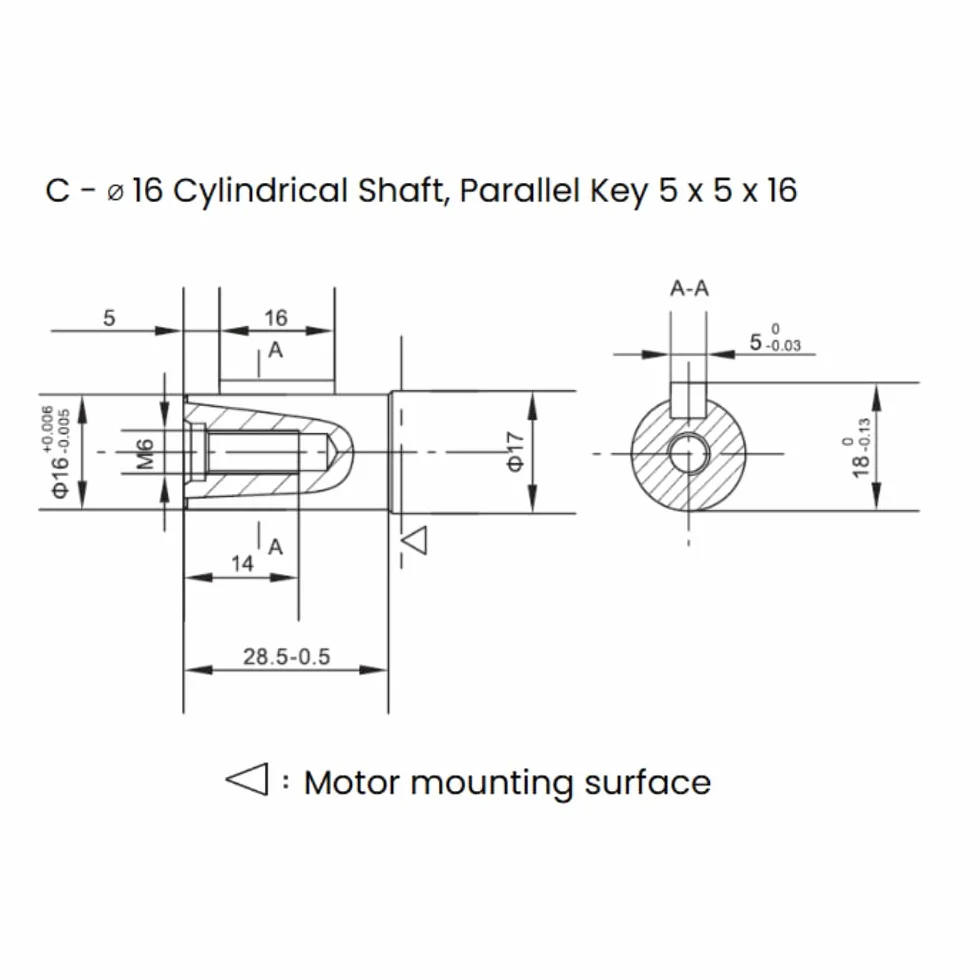 Motor hidráulico 12,9 CC/Rev G 3/8" Puertos traseros