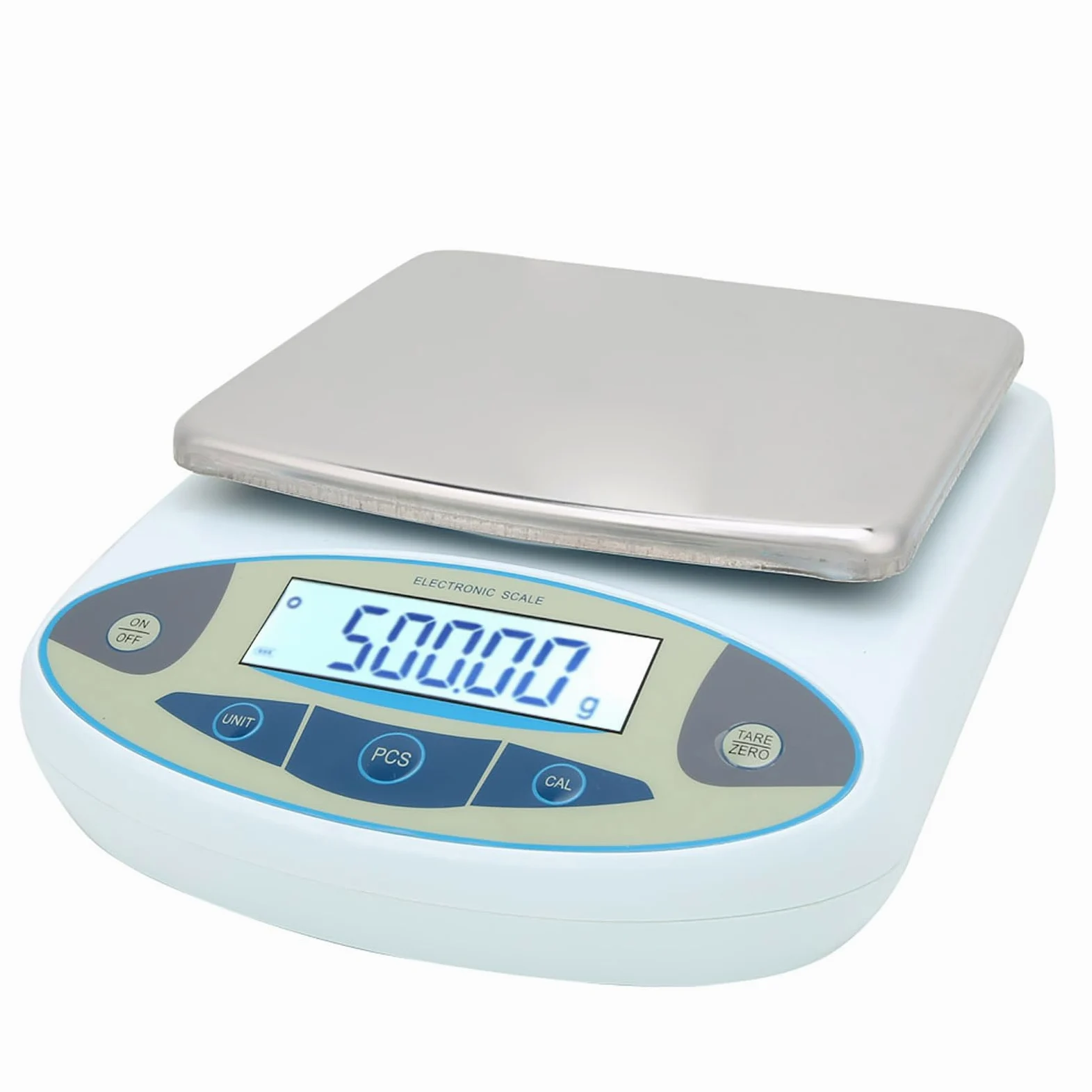 Walfront Balanza Digital de Laboratorio, Balanza de Precisión 5000 G 0,01 G for Pesaje en Laboratorio (Enchufe de la UE)