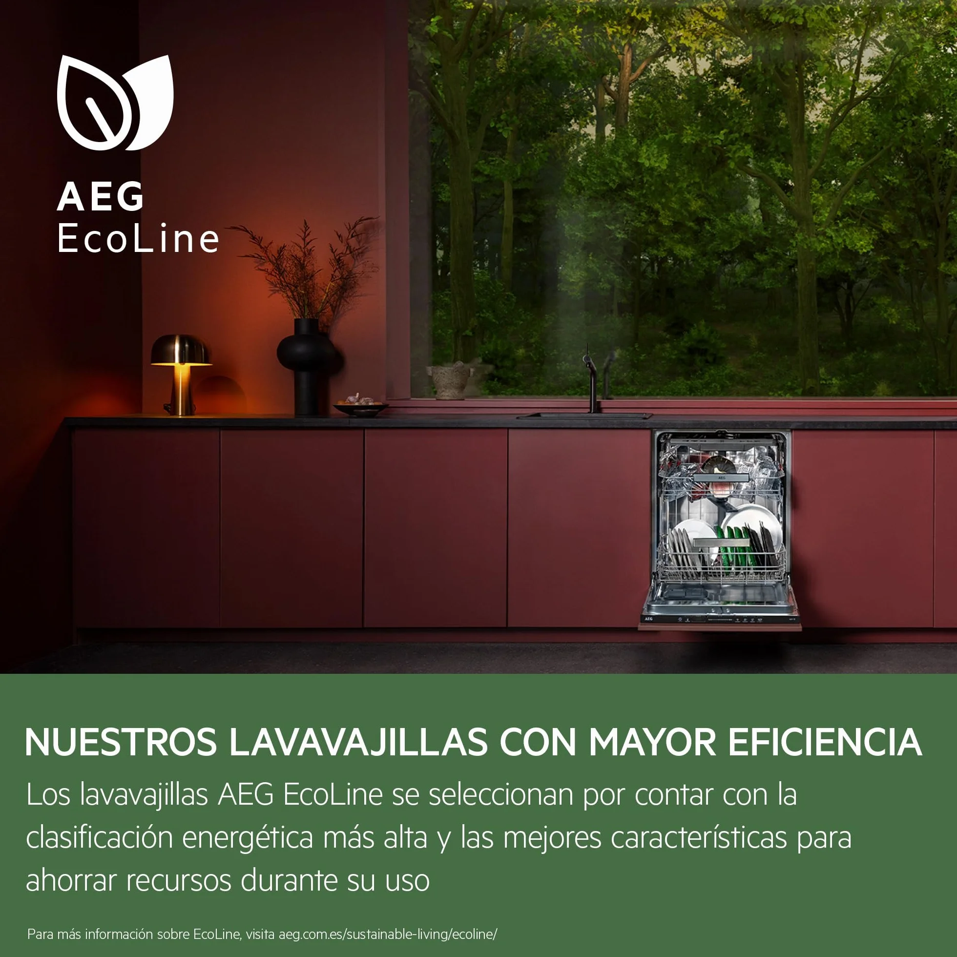 AEG Lavavajillas 60 cm FFB64607ZM 13 cubiertos Motor Inverter Serie 6000 SatelliteClean INOX