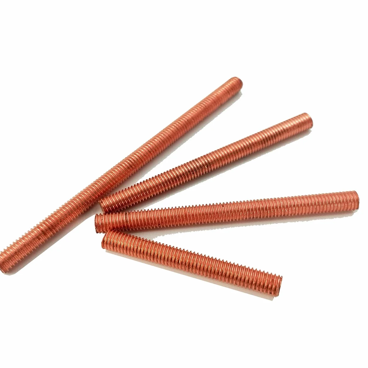 Pernos roscados de cobre M8 x 50 mm varillas roscadas Cu-ETP 2 unidades