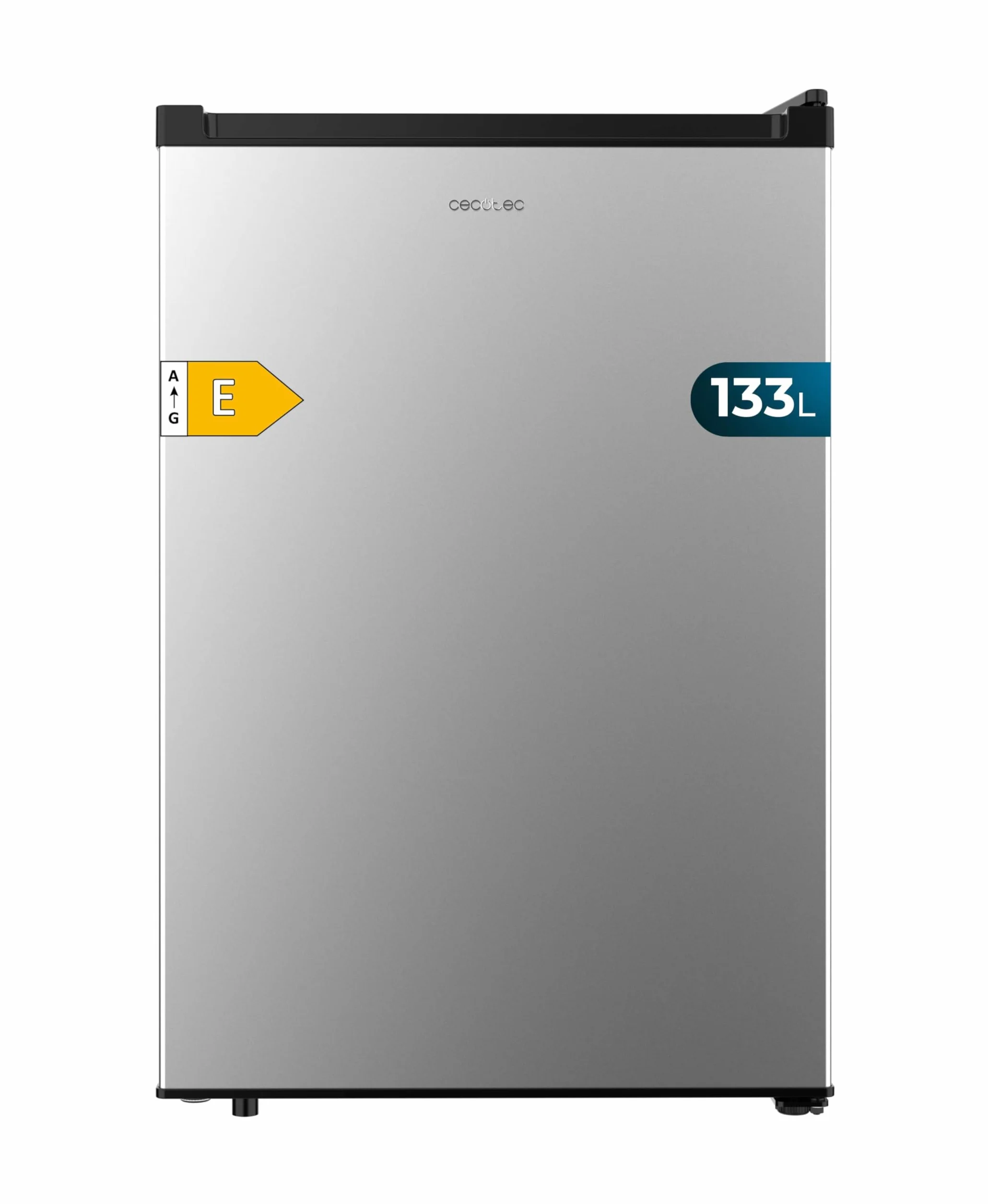 Cecotec Bolero CoolMarket TT 133L Mini Nevera Frigorífico 133L Inox Puerta Reversible Crisper Box Luz LED Defrost Control Temperatura Mecánico