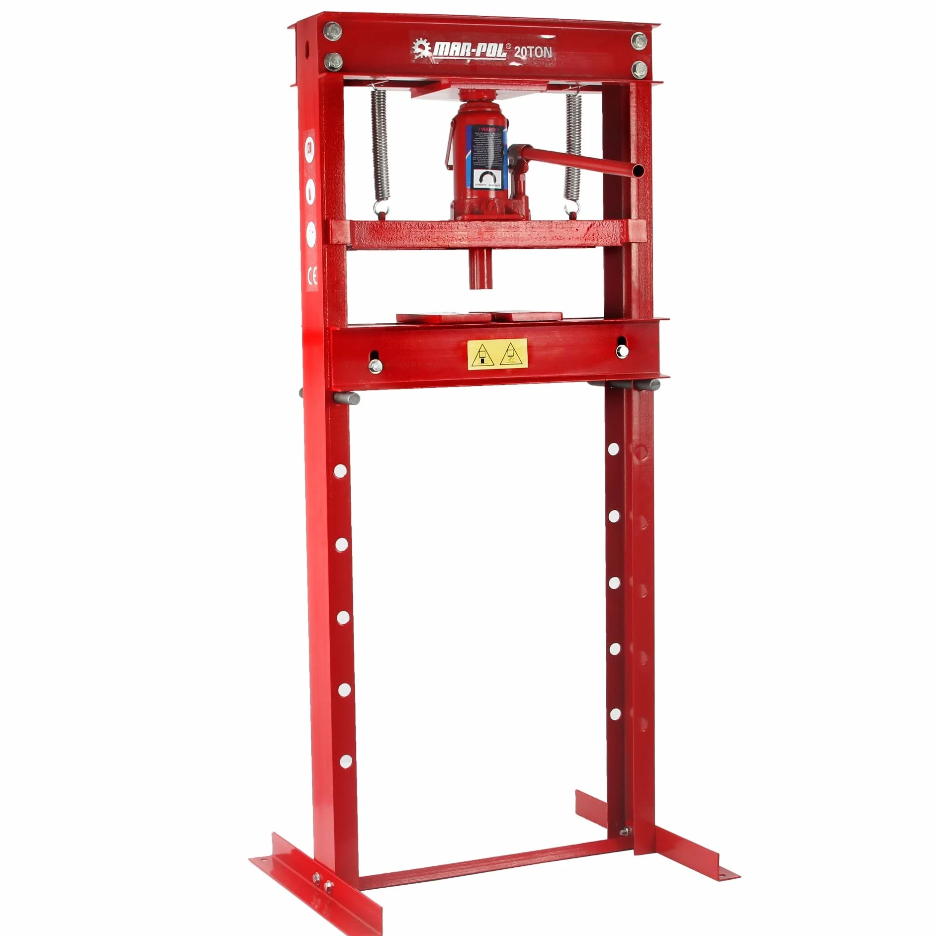Prensa hidráulica manual 20T 6 niveles para taller