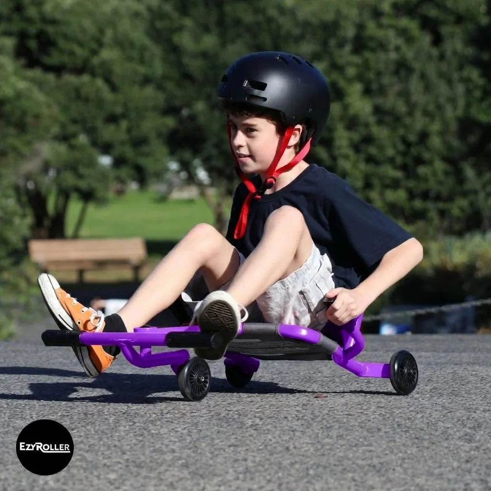 EzyRoller Classic X Kids Go Kart Drift Trike para niños de 4 a 14 años, Triciclo Gokart 70 kg