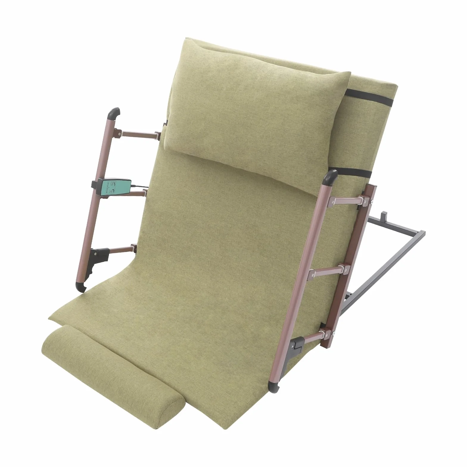 Respaldo eléctrico verde para cama elevadora, respaldo de elevación eléctrico, control remoto, para mujeres embarazadas, ancianos, 120 x 75 cm