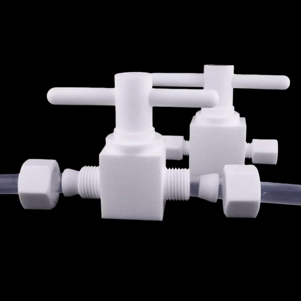 Válvula de bola recta de PTFE - Conector de diámetro igual de 2 lados for transferencia de fluido - Juego de 1 pieza(D25mm)