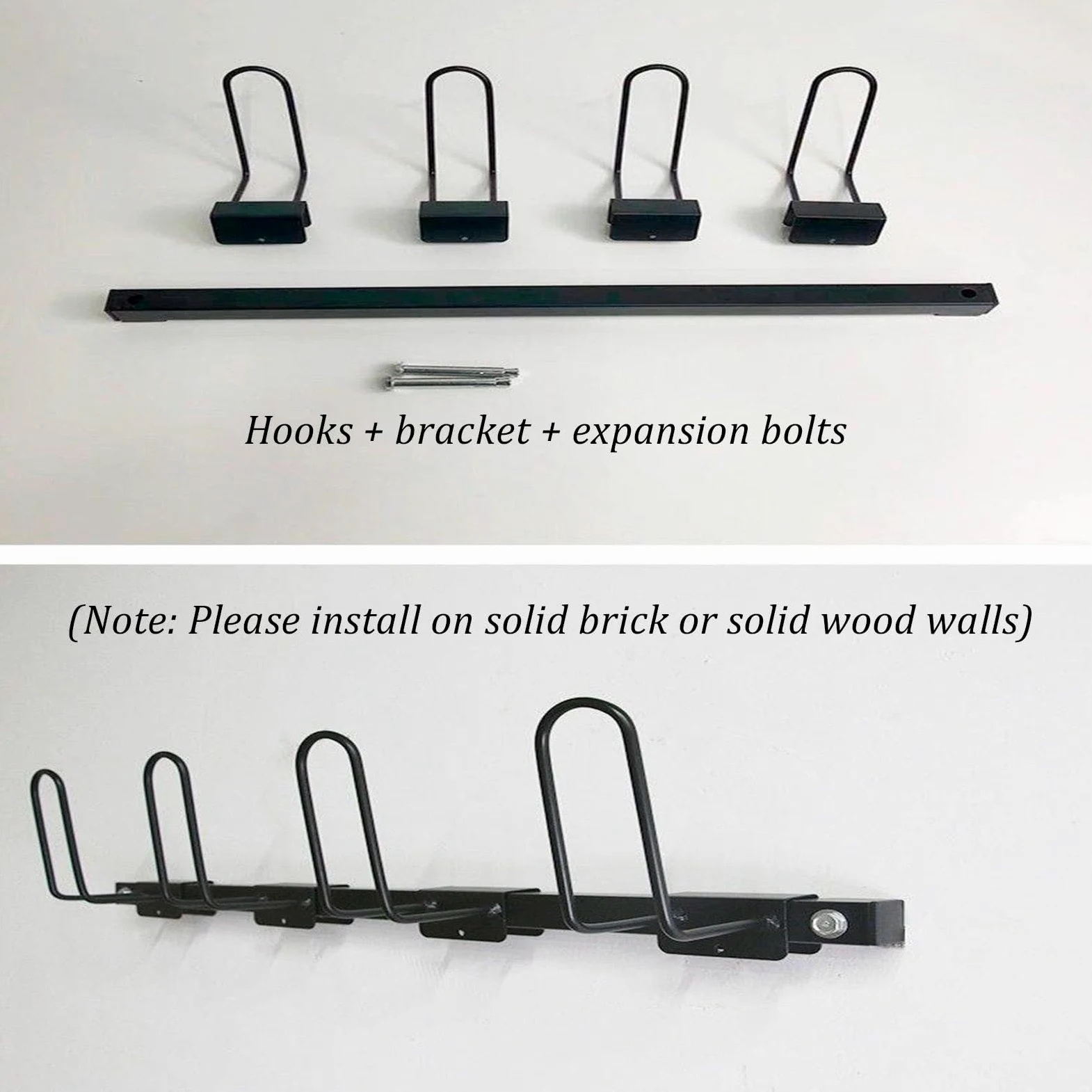 Soporte de pared para guantes de boxeo (capacidad para 2 o 3 pares) | Fabricado en acero; ideal para gimnasios, uso doméstico o tiendas(Black,2)