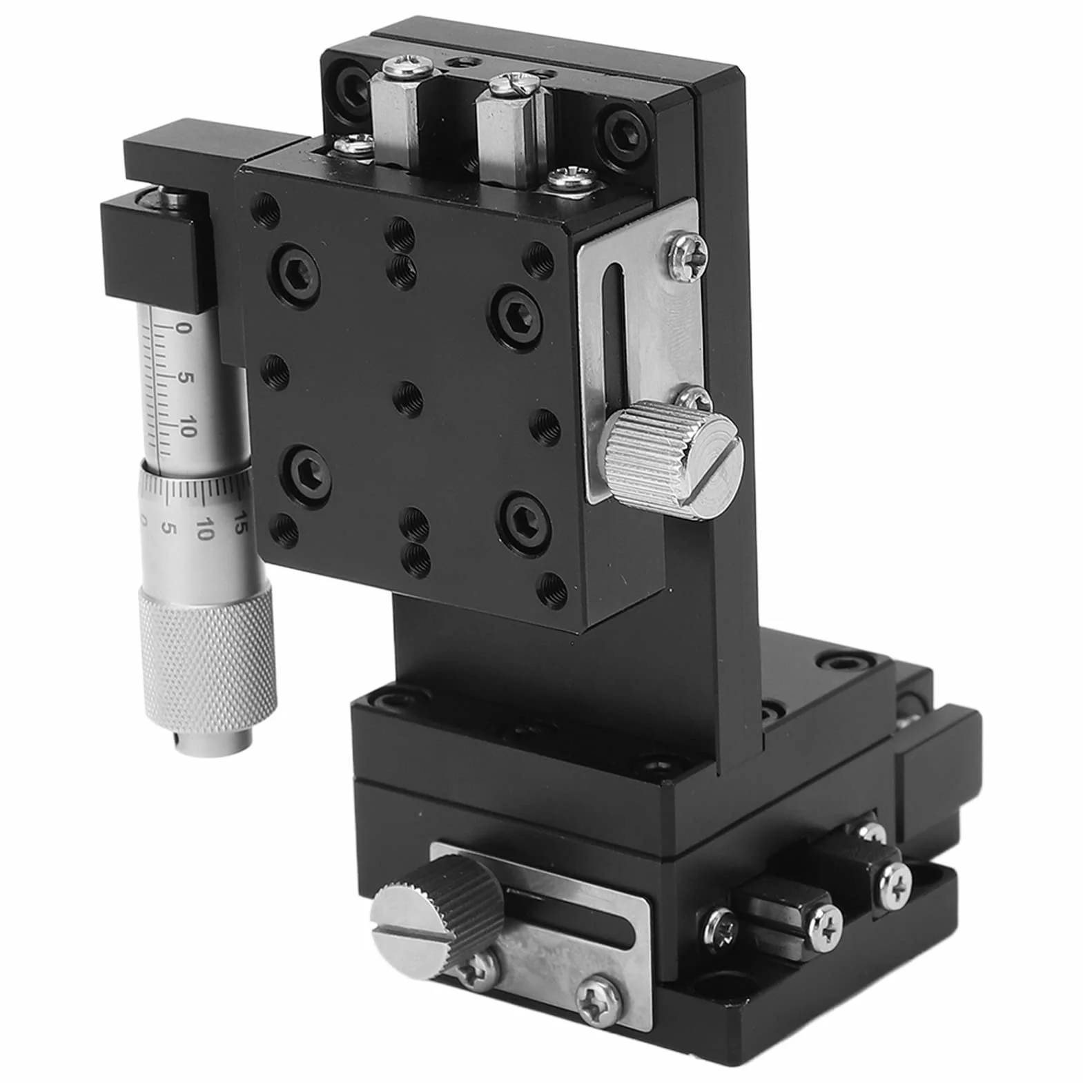Etapa Lineal Manual Etapa Lineal Manual del Eje X Z, Elevador de Etapa de Traducción Plataforma Combinada de 2 Ejes para Posicionamiento de Equipos