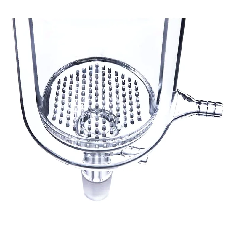 EES0250 Embudo Buchner encamisado de 250 ml con máquina, placa de vidrio perforada y conexión de manguera de vacío(150ml)