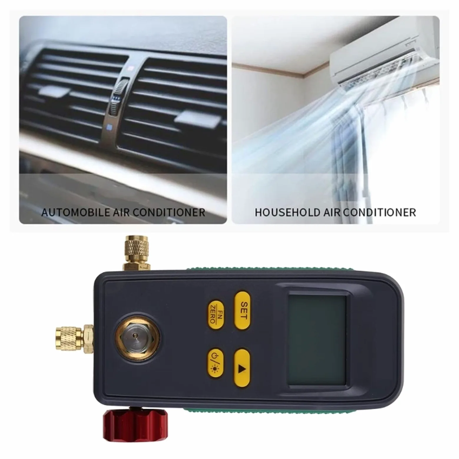 Refrigeración Digital MANIO CAUSIO Air Aire ACONDIBILIDAD Presión Temperatura electrónica Manómetro Probador M4yd,Alta precisión