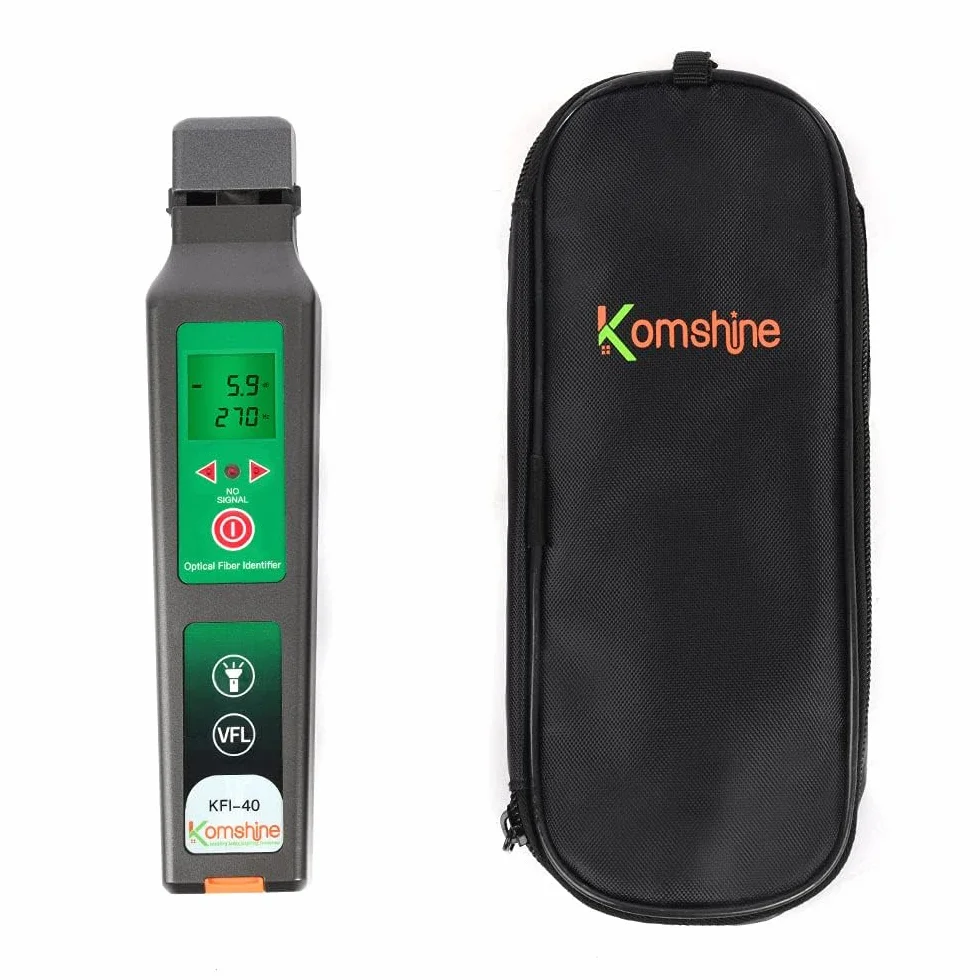 Identificador de fibra óptica Komshine KFI-40 Detector de fibra con función 10mw VFL, pantalla LED