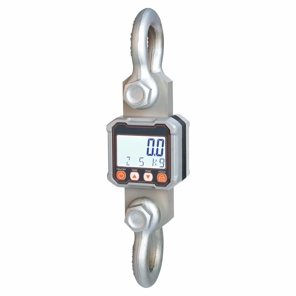 10T/9,979,0 kg Dinamómetro de tensión, báscula de grúa para medir cables y tensores de cuerda, báscula colgante digital, 10000 kg