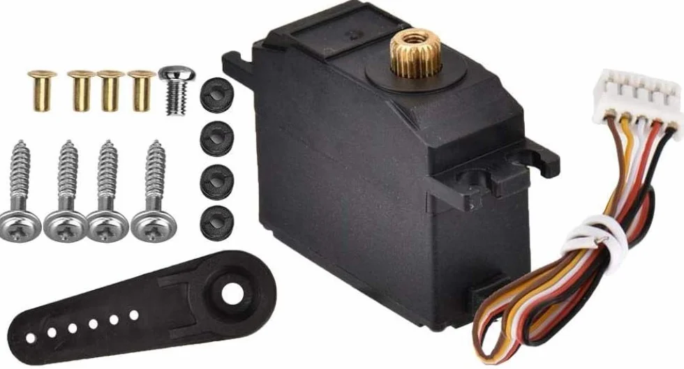 DollaTek Metal Servo RC Car compatibles con Wltoys 12428 12423 accesorios instalación