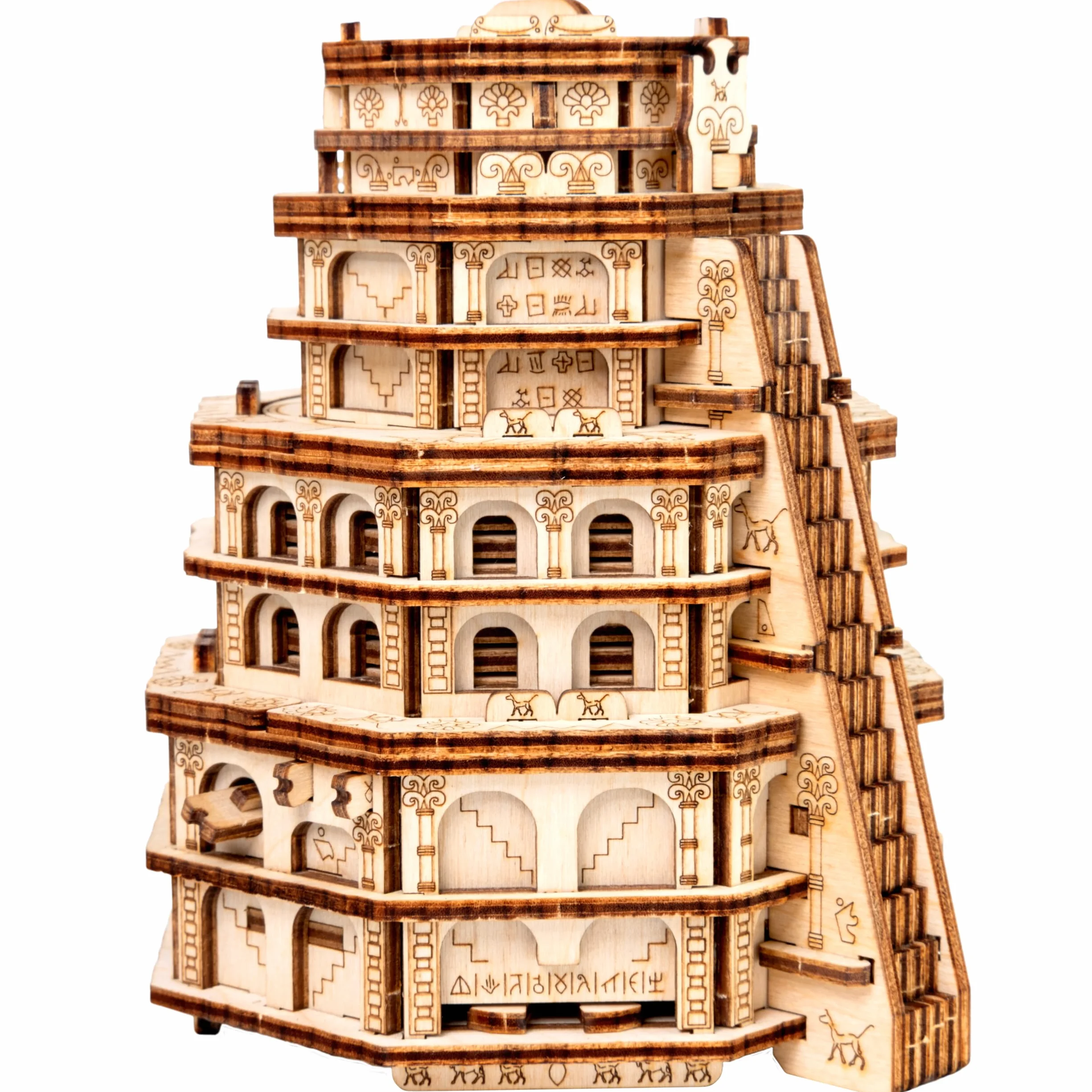ESC WELT Quest Tower Caja Puzzle de Escape 3D Rompecabezas Desafiante para Adultos Juego Eco-amigable de Madera con Compartimento Oculto