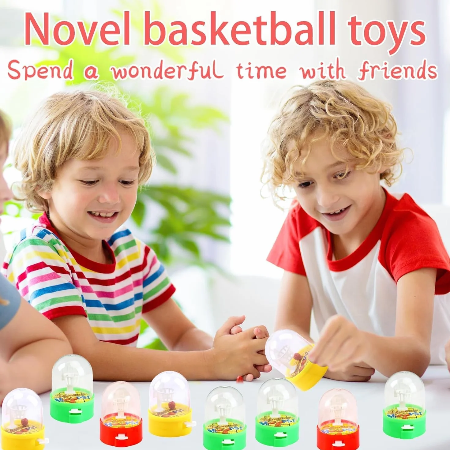 Mini Baloncesto de Mesa Juego de Disparos 20 Piezas, Portátil Juguete de Baloncesto para Estrés Regalos Niños