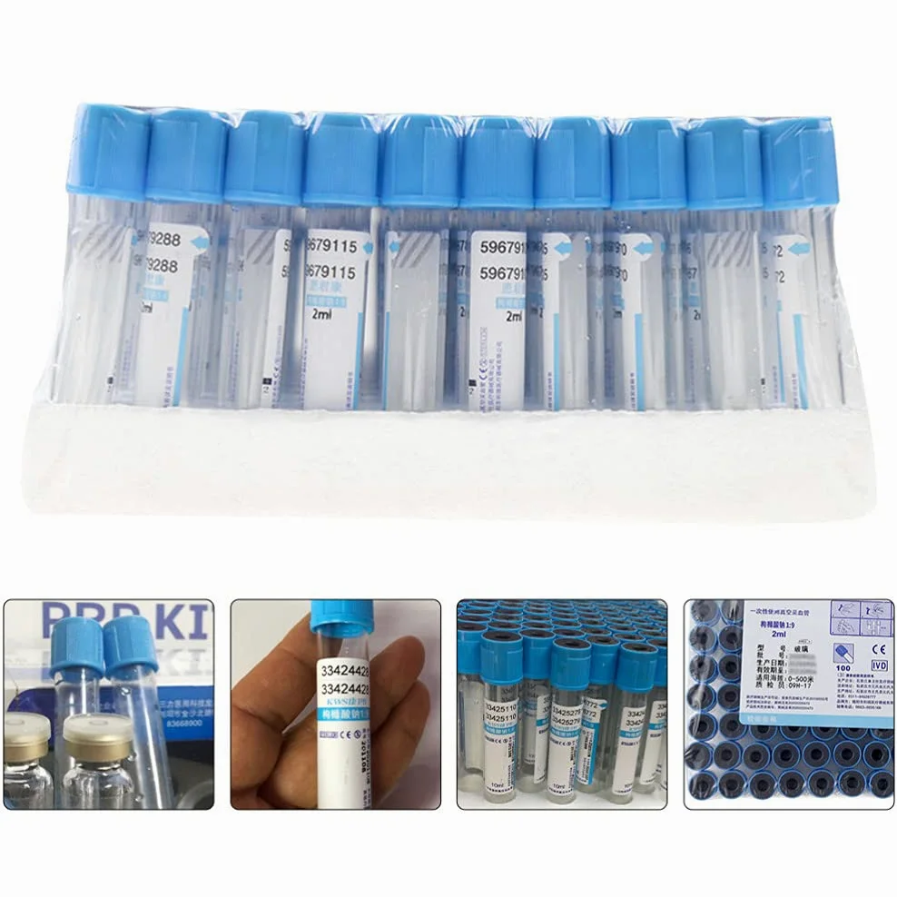 Centrífuga, Tubos de extracción de Sangre de Laboratorio con Tapones para centrifugación y Toma de muestras venosas.