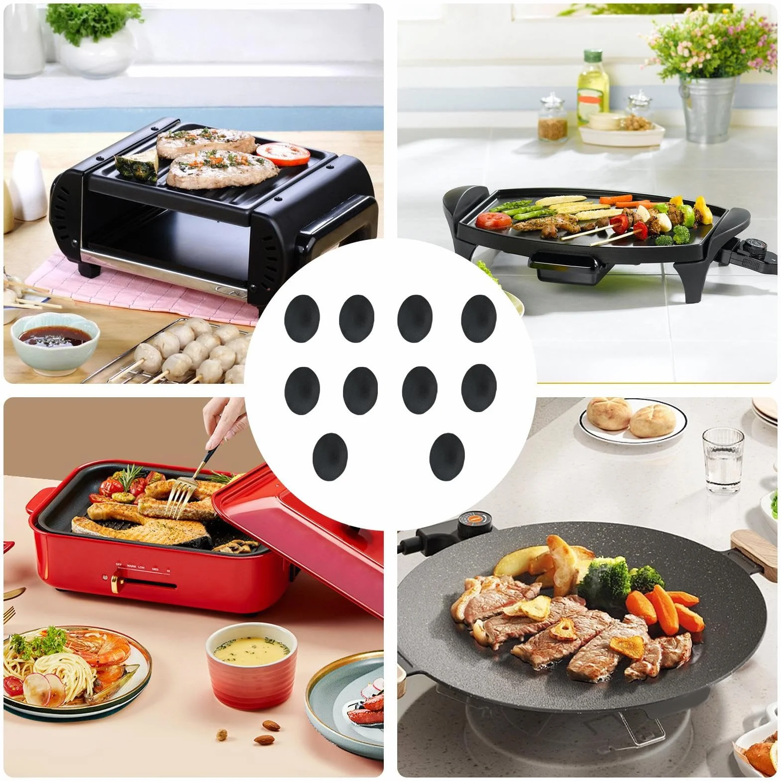 Campana de Cocina Portátil 3000 mAh Ventilador Extractora Liviana para Barbacoa Interior