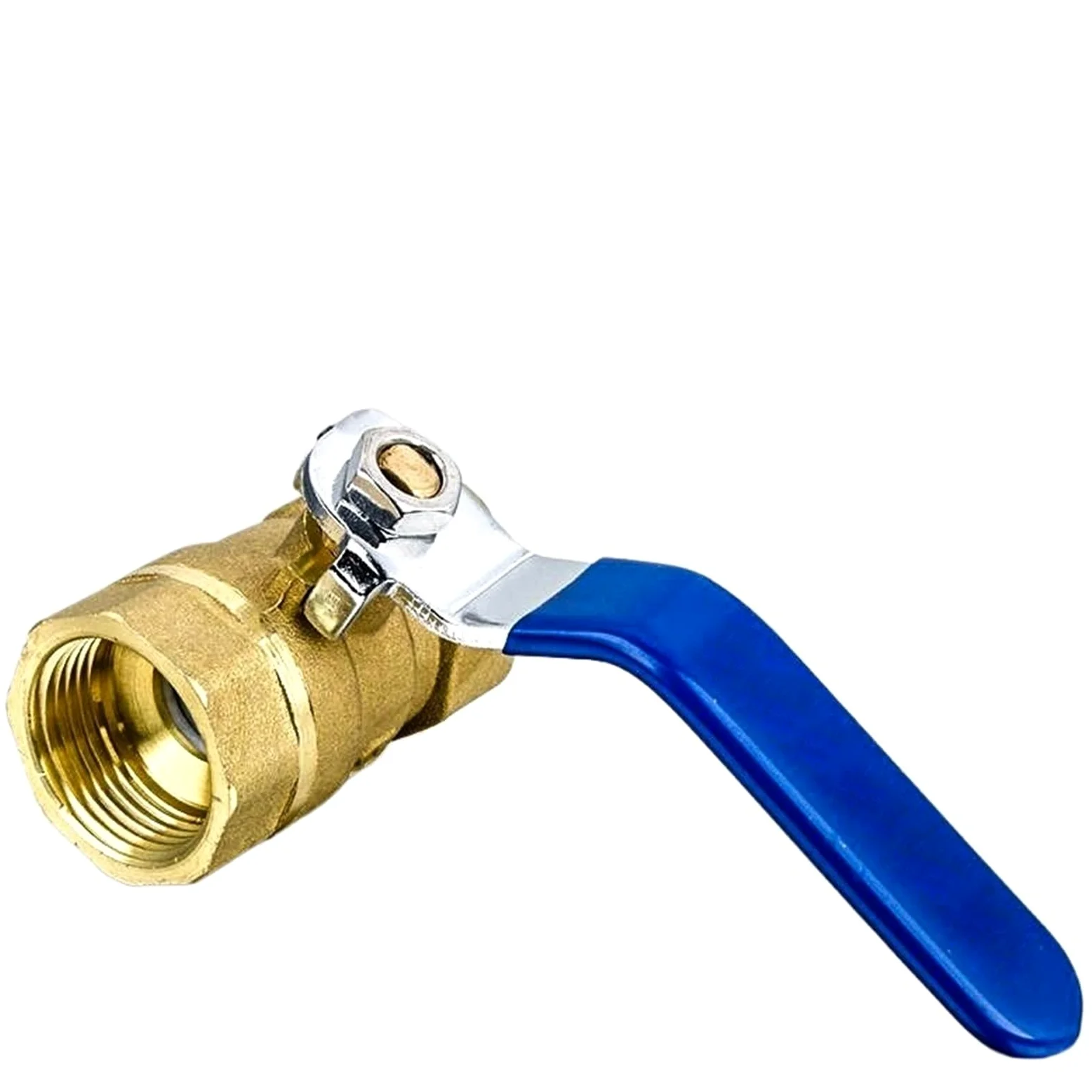 Válvula de bola de latón con rosca BSPT de 1/2", 3/4", 1" y 2" con manija de palanca, grifo de plomería de cobre(1-1/2")