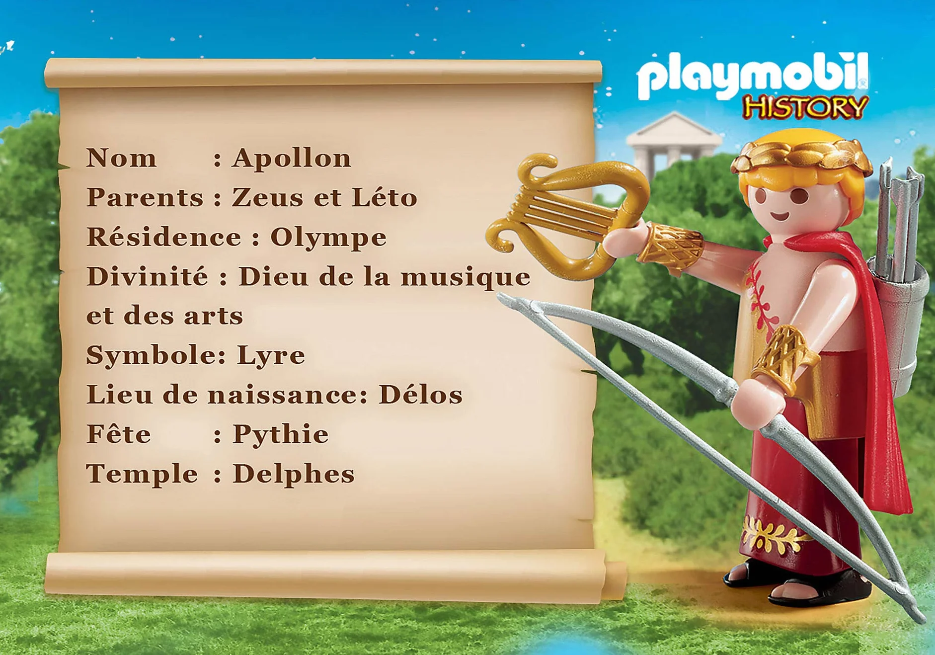 PLAYMOBIL History Greek Gods Apollo 70218