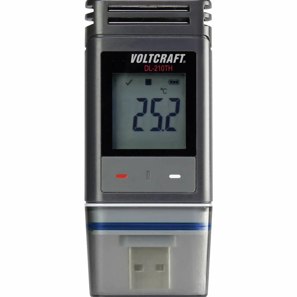 Registrador de datos de temperatura, Registrador de datos de humedad VOLTCRAFT DL-210TH