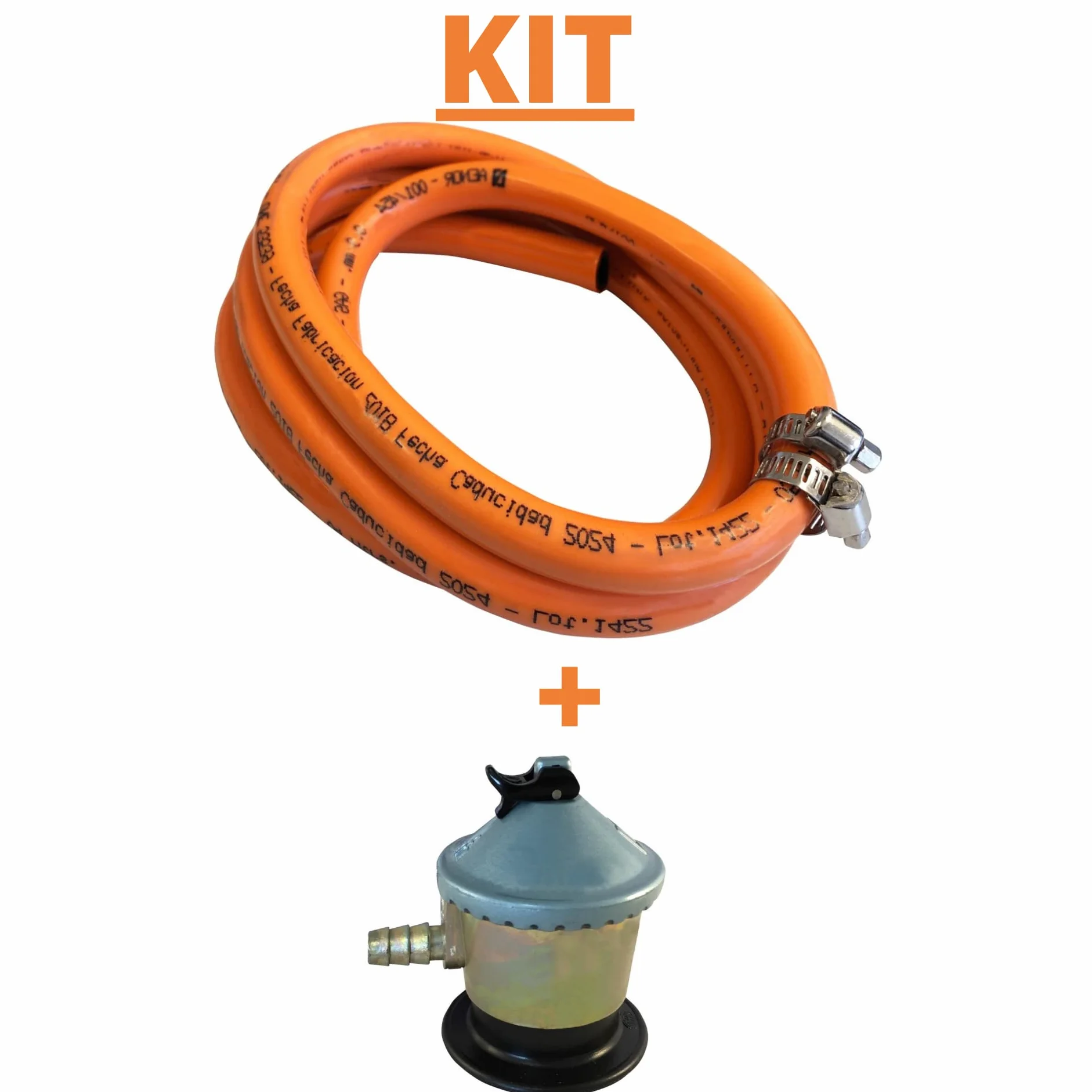 Homelux Kit Regulador Gas Domestico y Manguera con Abrazadera, 1.5 m
