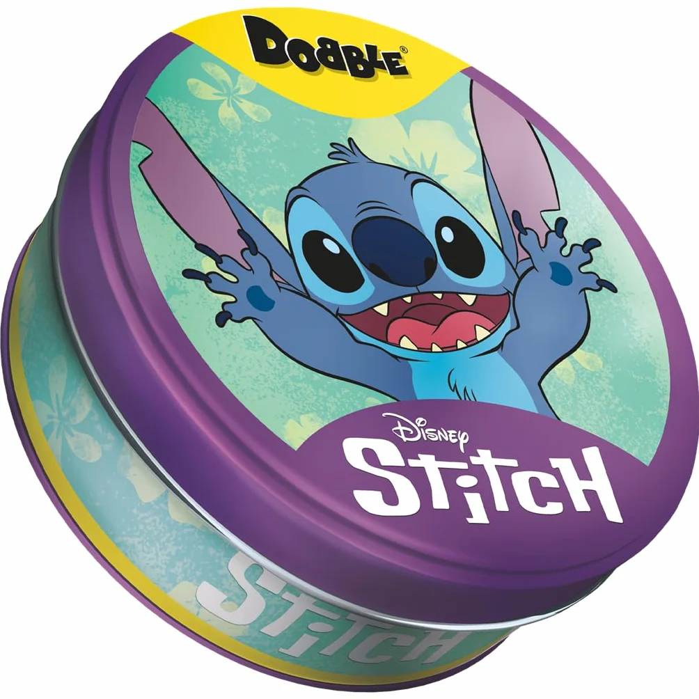Asmodee Disney Dobble Stitch Juego de Cartas Observación Velocidad 6+ Años 2-8 Jugadores 15 Minutos Multilenguaje Español
