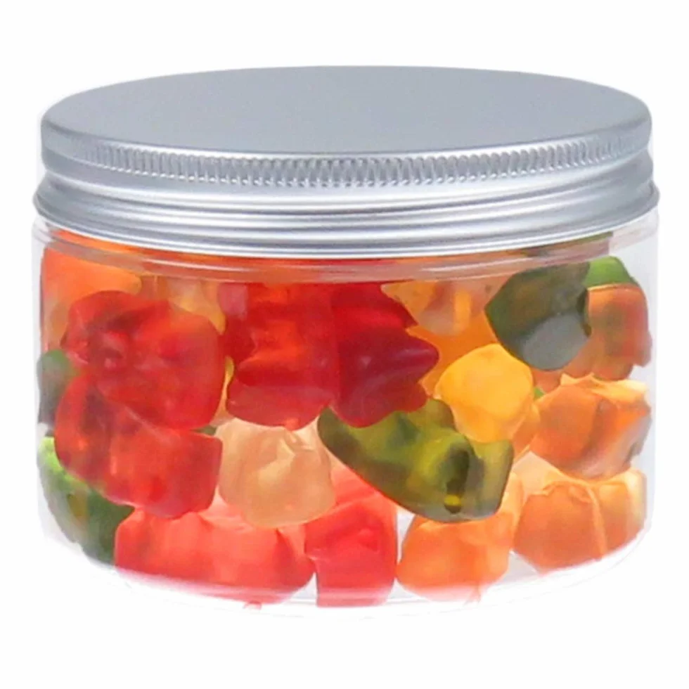 Tarro PET 150 ml transparente con tapa de aluminio 10 unidades