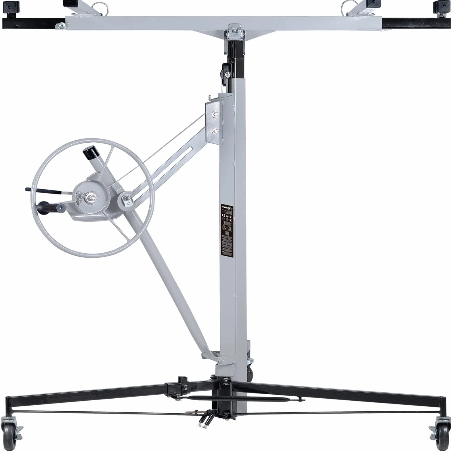 Werku WK602150, Elevador Paneles-Placas Horizontal-Vertical, Calidad Profesional, Normativas EN14194 y EN ISO 12100, Carga Max 68 Kg, Altura Max 3.35 M