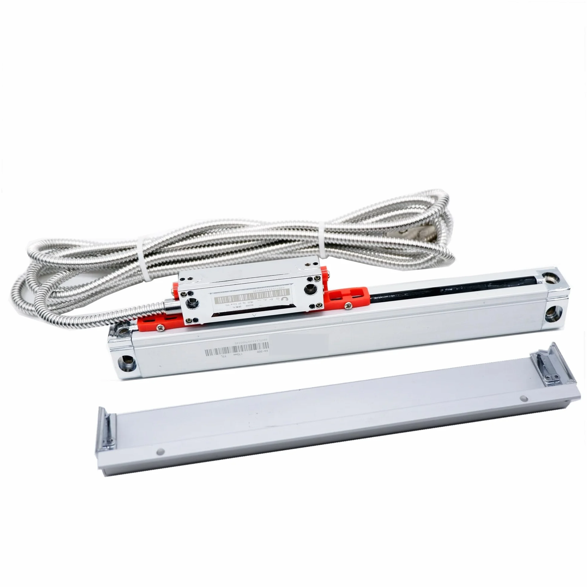 Kit de codificador Lineal, Sensor de e de Vidrio Lineal 0,005 mm TTL 520 mm-1020 mm Regla codificadora óptica de Desplazamiento Lineal para fresadora(KA300-870mm)
