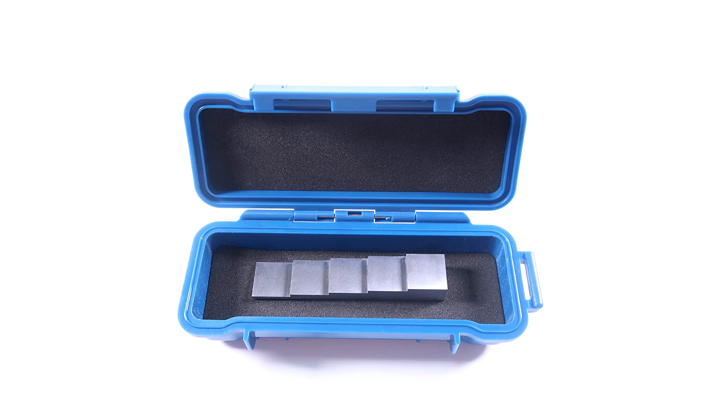 Bloque de calibración de acero NDT 1018 para medidor de espesor ASTM E797 5 pasos 0.1 "0.2" 0.3" 0.4" 0.5" con ABS estuche de transporte