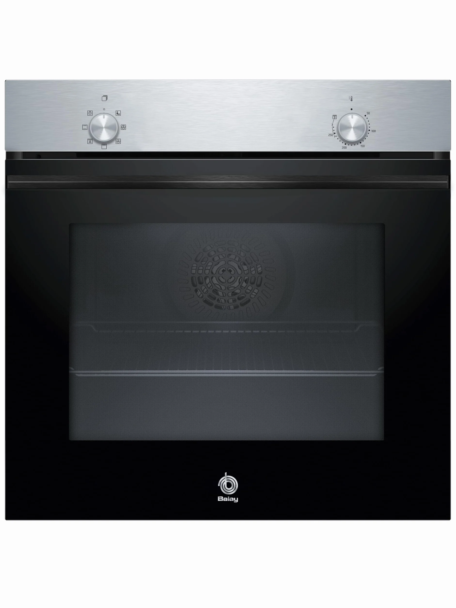 Balay Horno Multifunción 60x60 cm 5 Funciones Gradas Cromadas Cristal Negro Acero Inoxidable 3HB4000X3