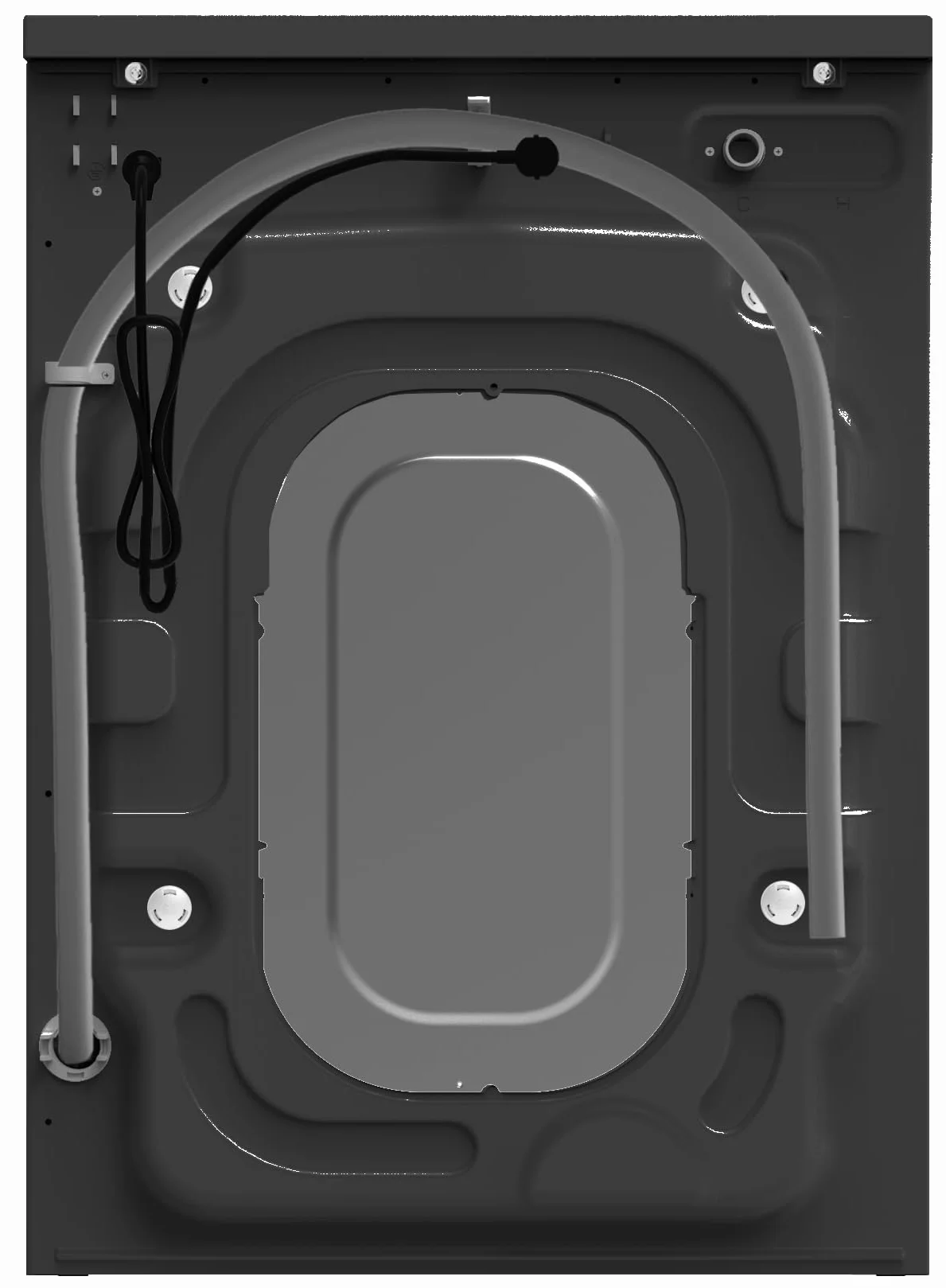 ALPHA Lavadora TITAN Elite-7, 7kg, 1200rpm, Eficiencia A, Negro Brillo
