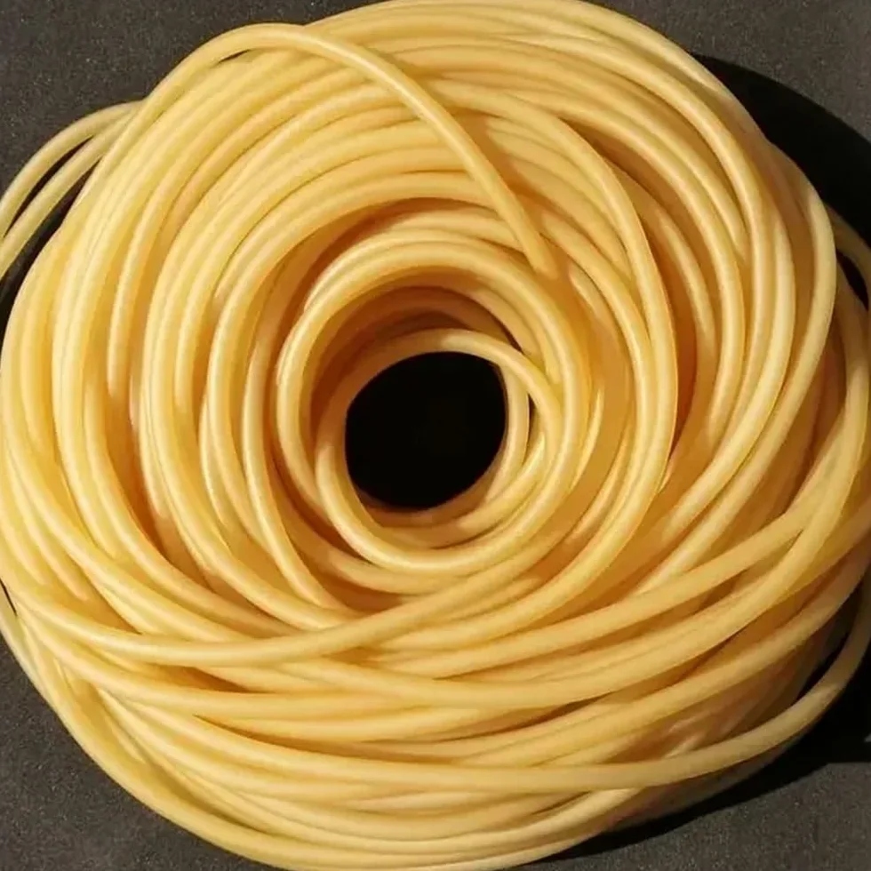 Manguera de látex natural - Banda de goma redonda for uso en laboratorio, resistente a la abrasión, flexible, resistente a los rayos UV.(5metersx12mmx17mm)