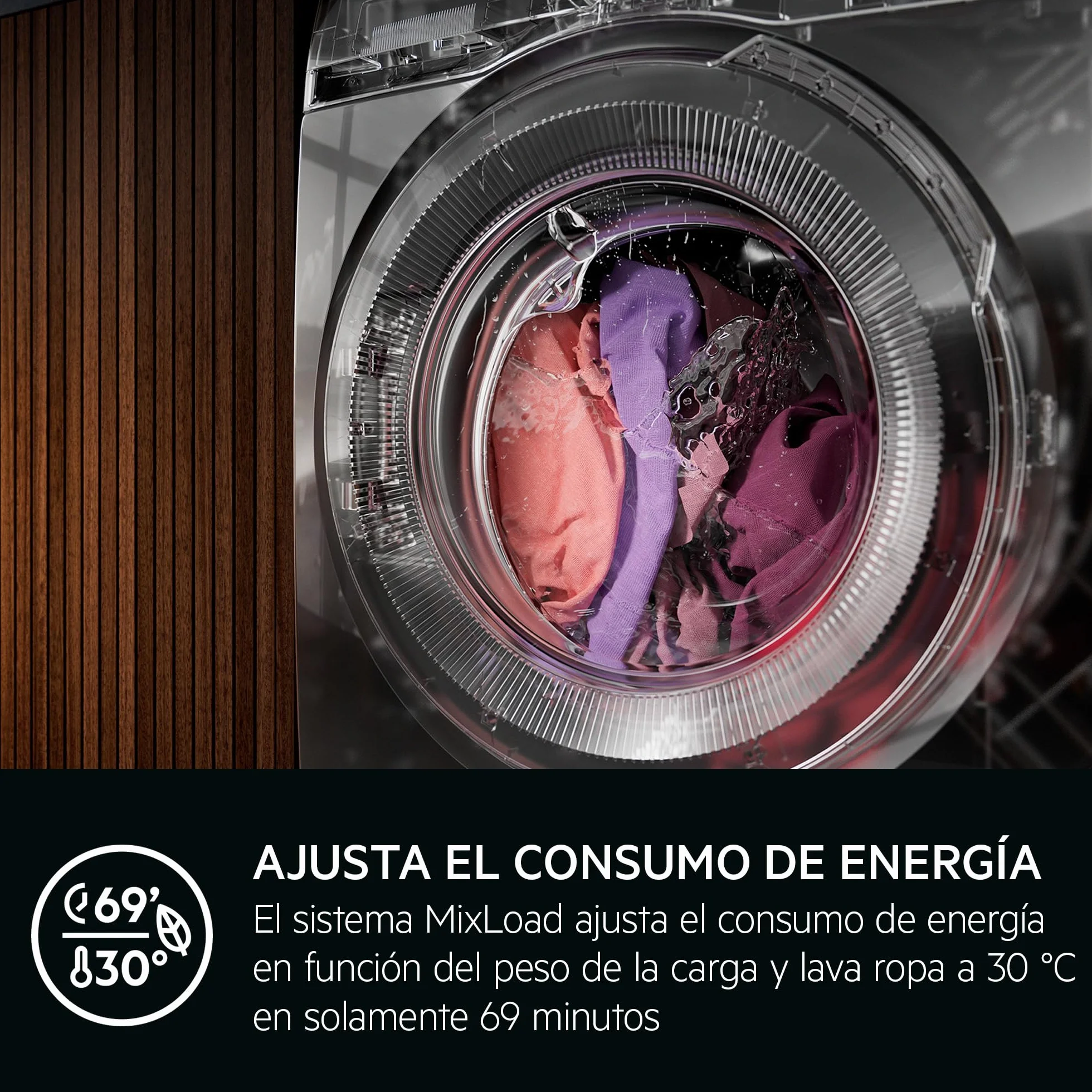 AEG LFR7394N2B Lavadora Libre Instalación Serie 7000 ProSteam 9 kg 1400 rpm Motor Inverter Blanco