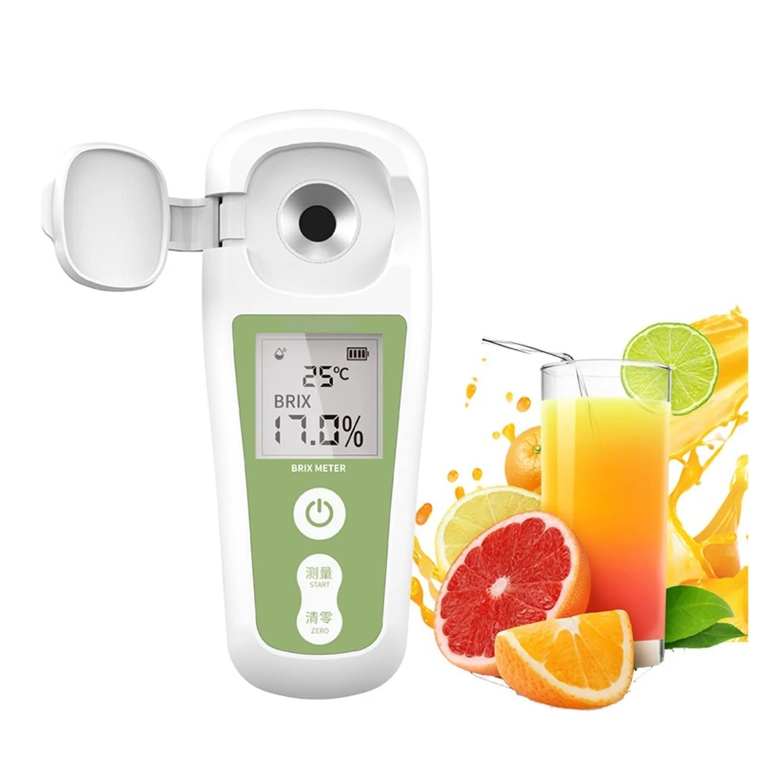 Refractómetro digital Brix, hidrómetro, Auto 35% 55% Refractómetro digital Refractómetro Medidor de azúcar hidrómetro de miel Durable y fácil de usar(0-35)