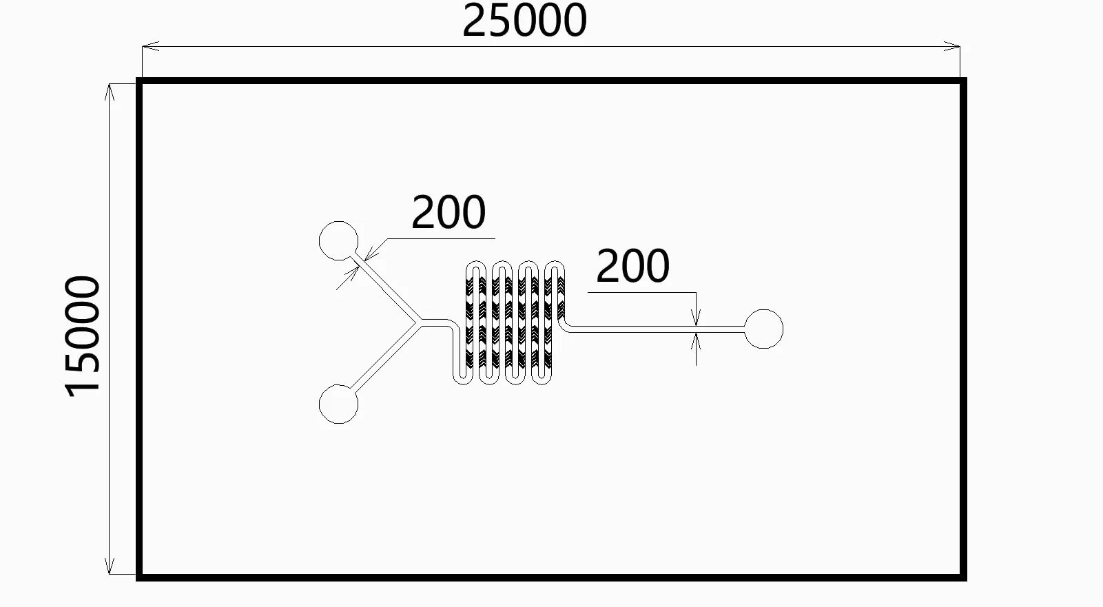 1 chip microfluídico BioChip C01-200 y C02-200 - Chip microfluídico PDMS for sistema de control de fluidos LNP(C01-200 Fish bone depression)