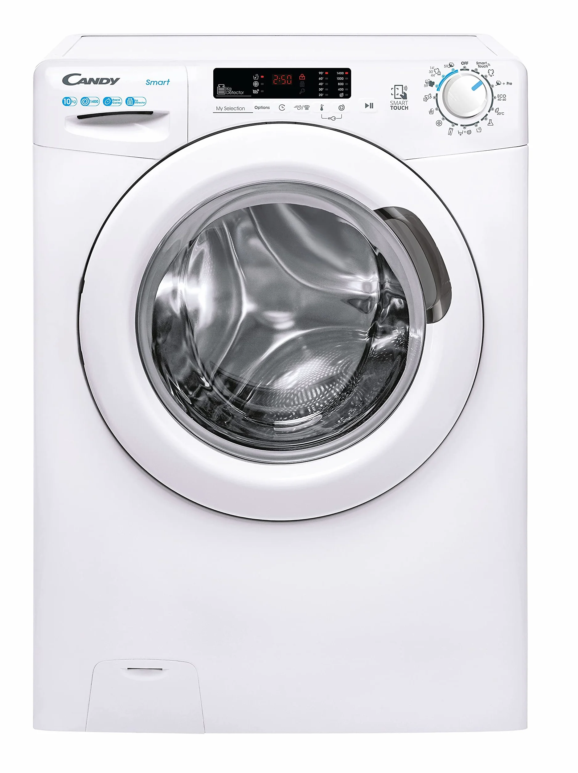 Candy Smart CS 14102DE/1-S Lavadora 10 kg 1400 RPM Pantalla Digital NFC Asistente de Voz Blanco