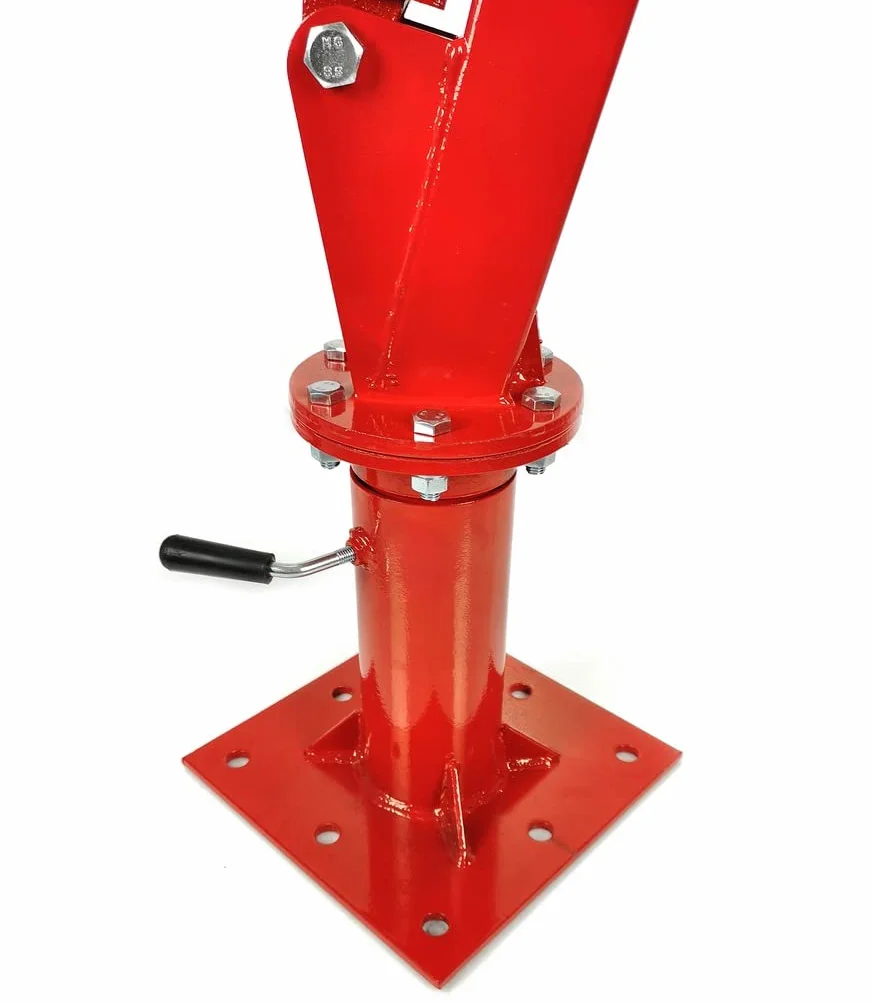 IMJ-Global Grúa Hidráulica Gruetta 1T | Giratoria 360° | Plegable | Elevación de Motor para Taller de Furgoneta
