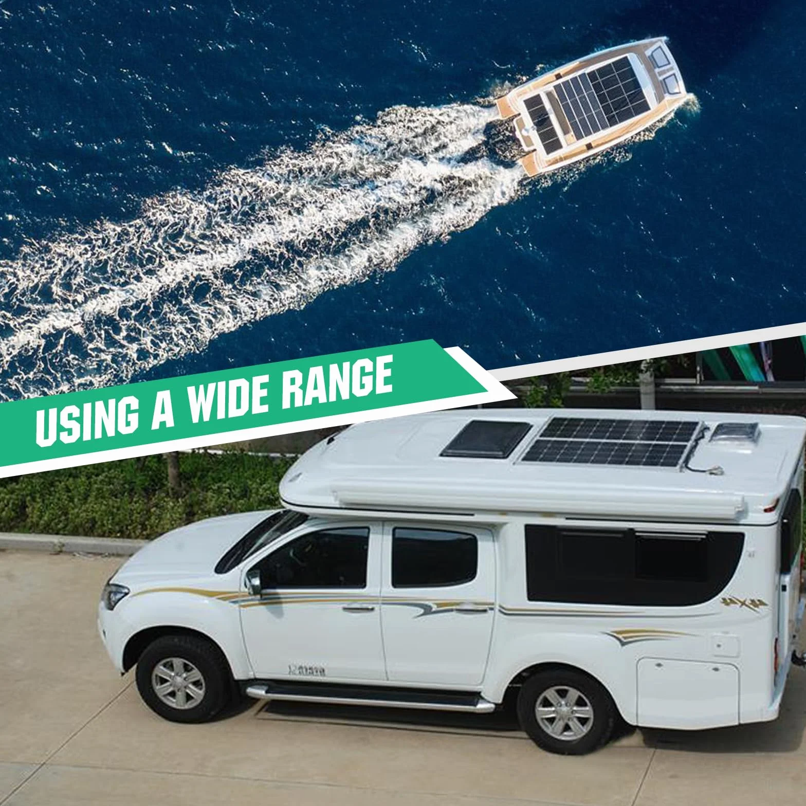 ECO-WORTHY Kit de panel solar flexible de 130 W12 V, independiente de la red: panel solar de 130 W + pantalla LCD de 30 A, regulador de carga PWM + cable solar de 5 m para caravanas, autocaravanas,