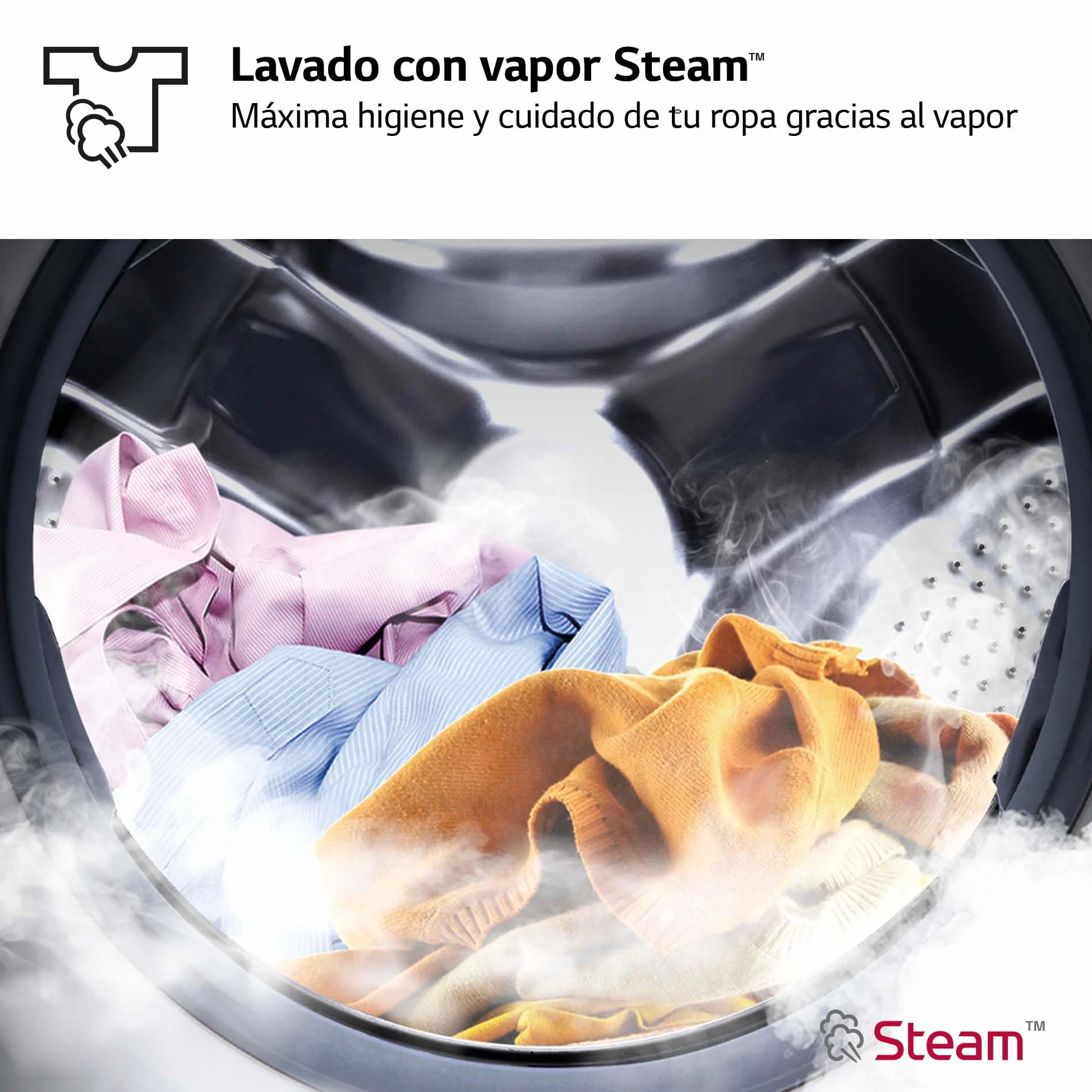 LG F4DR6009AGM Lavadora Secadora Inteligente 9/6kg AI Direct Drive 1400rpm Carga Frontal TurboWash 360º Vapor Steam Serie 600 Inox Grafito