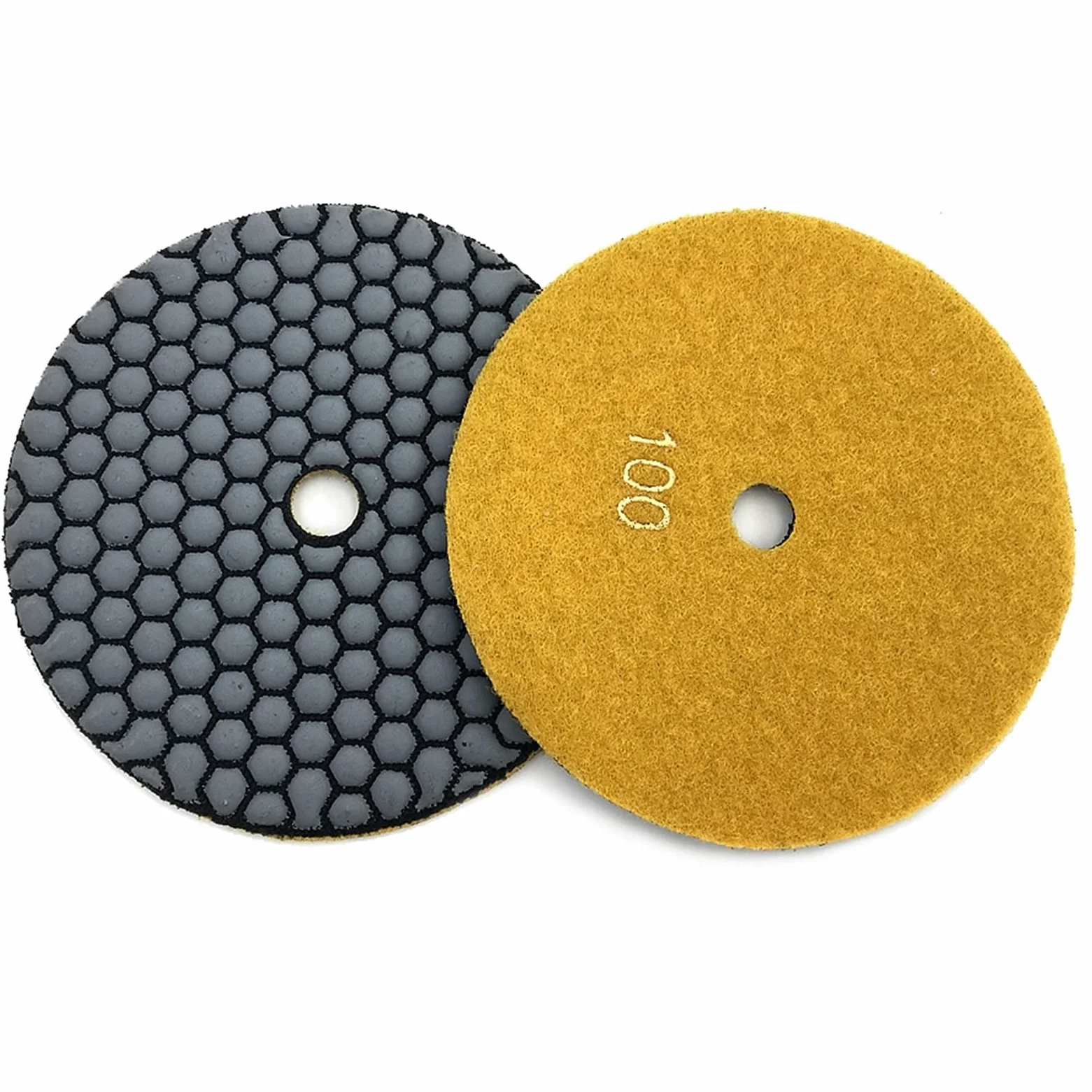 Rueda de Pulido, 10 Piezas Almohadilla de Pulido en Seco de 5 Pulgadas Disco de Pulido de Diamante de Resina de 125 Mm Herramienta de Pulido de Granito de Mármol Abrasivo/800/10 Pcs