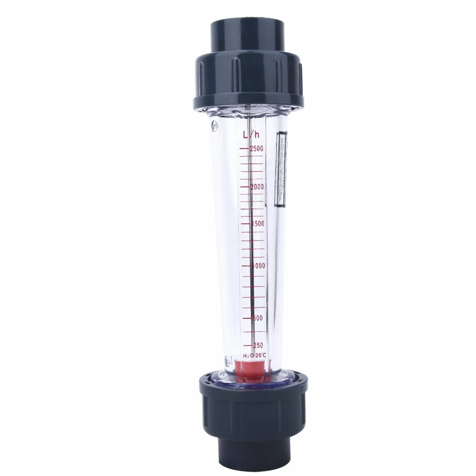 Medidor de caudal LZS-25 (D) 250~2500L/h plástico ABS alta precisión