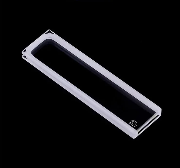 Celdas de absorción de cuarzo Cubeta de cuarzo de 1 mm (celda de muestra líquida) 350 ul for tecnología de sinterización de frita de espectrofotómetro 2/PK