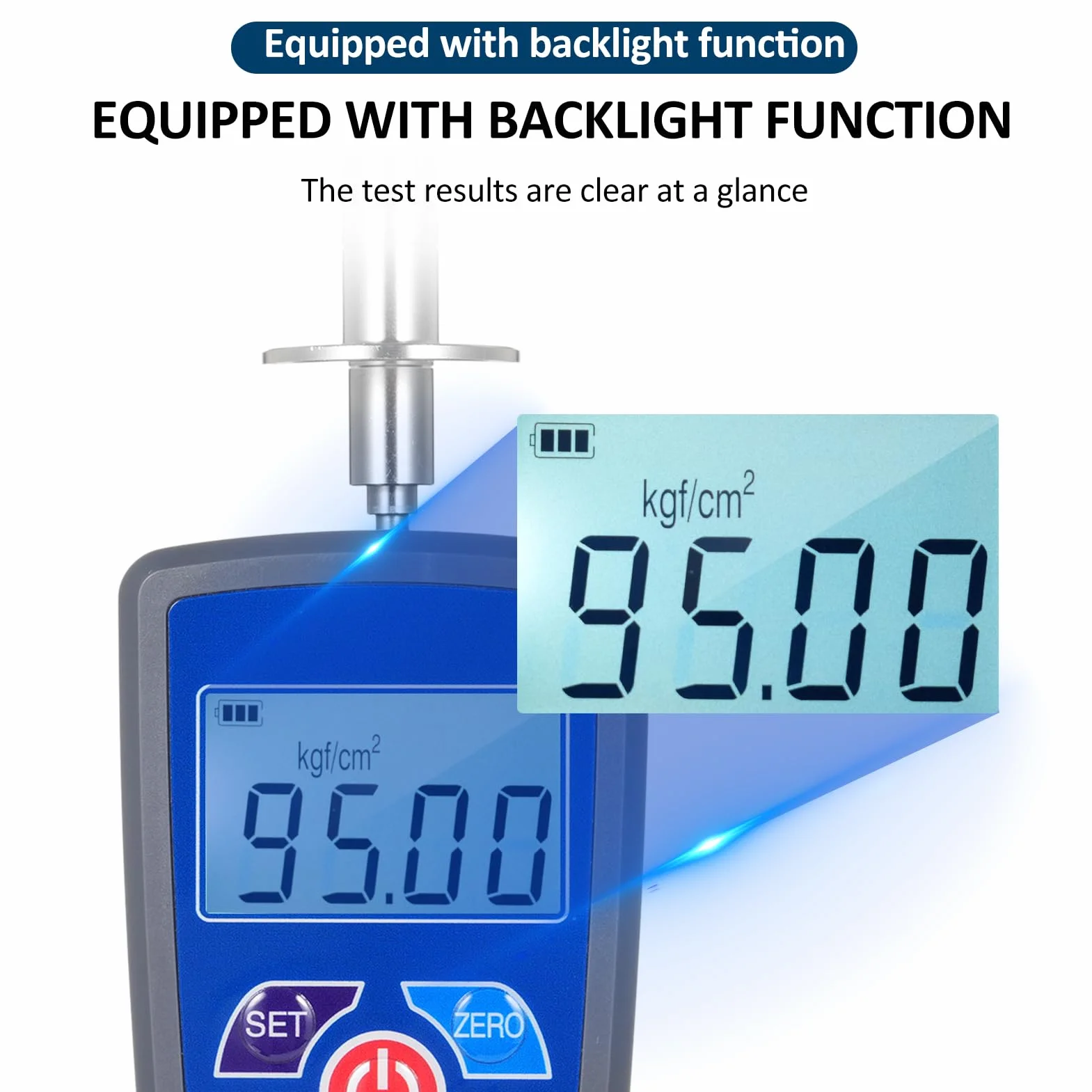 Probador de Dureza de Fruta Digital GY-M30, Mini Durómetro con Luz de Fondo y Alarma